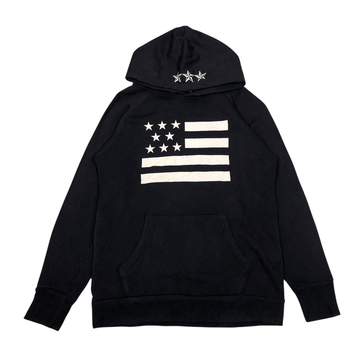 🔥VINTAGE HOODIE PULL OVER ONEITA USA FLAG BIG LOGO