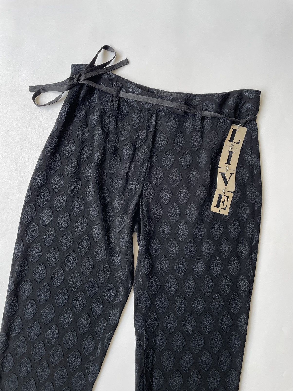 Ann Demeulemeester Medallion Jacquard Voile Trousers Size 28" / US 6 / IT 42 - 9 Thumbnail