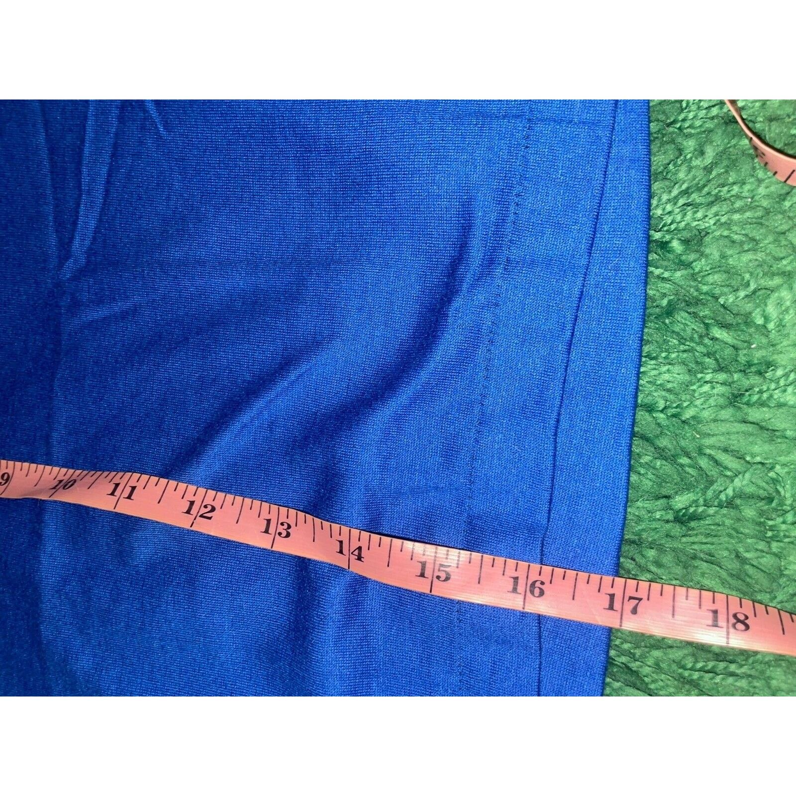 Vintage 1980s Vintage Sportswear Blue Blank Crop Top XS X-Small Size XS / US 0-2 / IT 36-38 - 9 Thumbnail