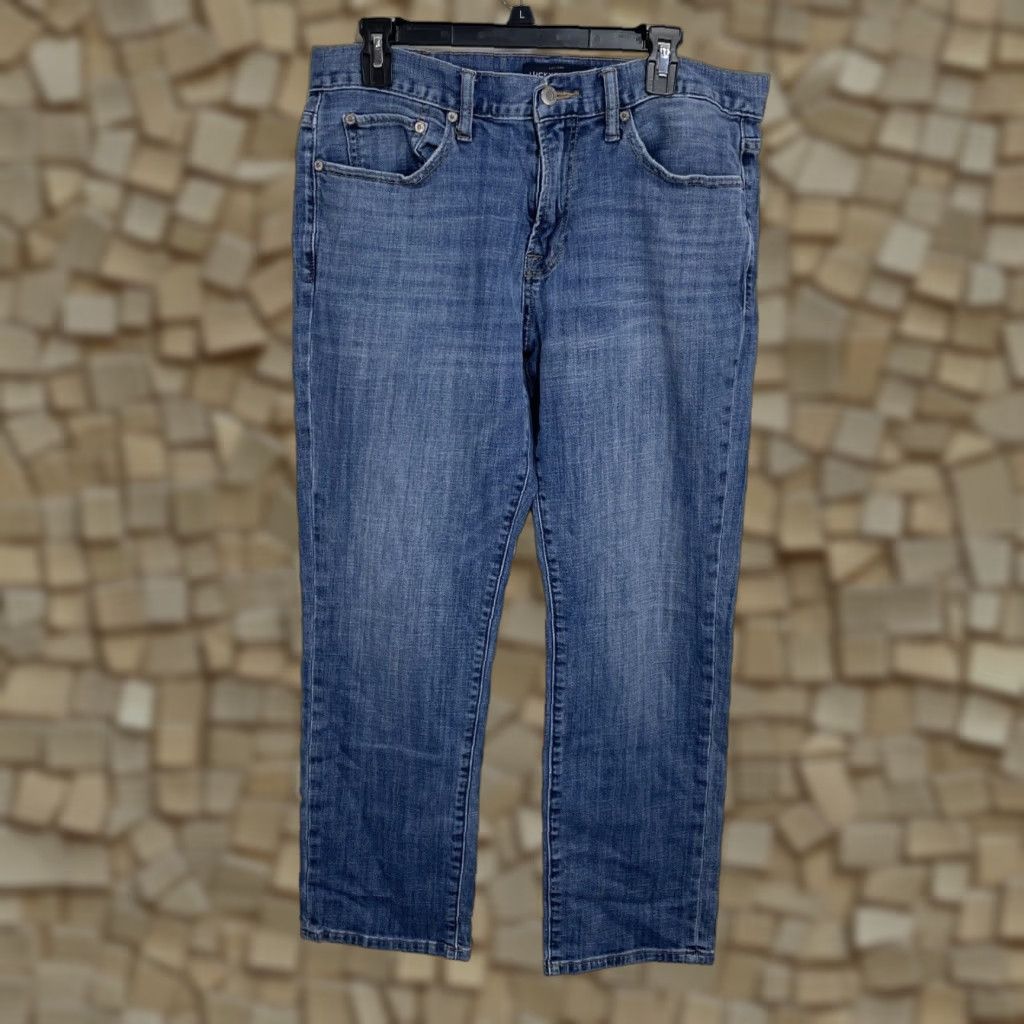Lucky Brand Lucky Brand Mens Jeans 221 Original Straight Denim 34x30 Medium Blue Wash Casual 5-Pocket Zipper Fly Regular Rise Mens Jeans Size US 34 / EU 50 - 1 Thumbnail