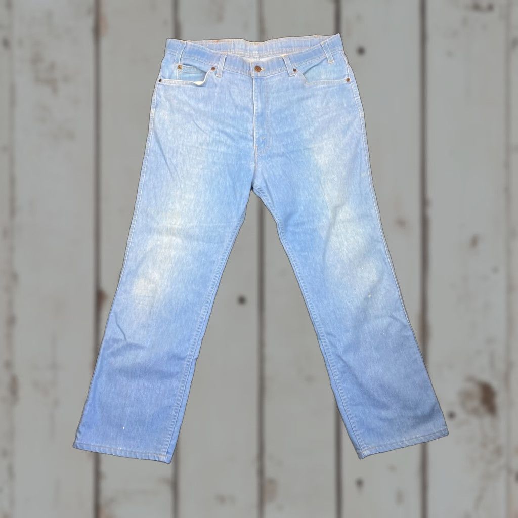 Levi's VINTAGE Levi’s Jeans Action Regular 38 x 29 Light Blue Cotton Blend USA Denim 5-Pocket Mens Jeans Size US 38 / EU 54 - 1 Thumbnail