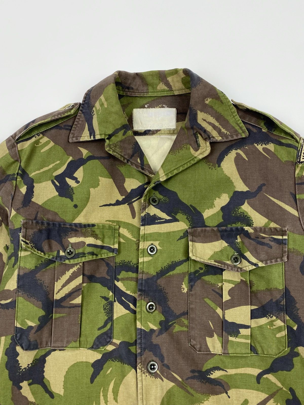 Vintage 1990’s Vintage Dutch Army Marine Corps DPM Camo Overshirt Size US S / EU 44-46 / 1 - 2 Thumbnail