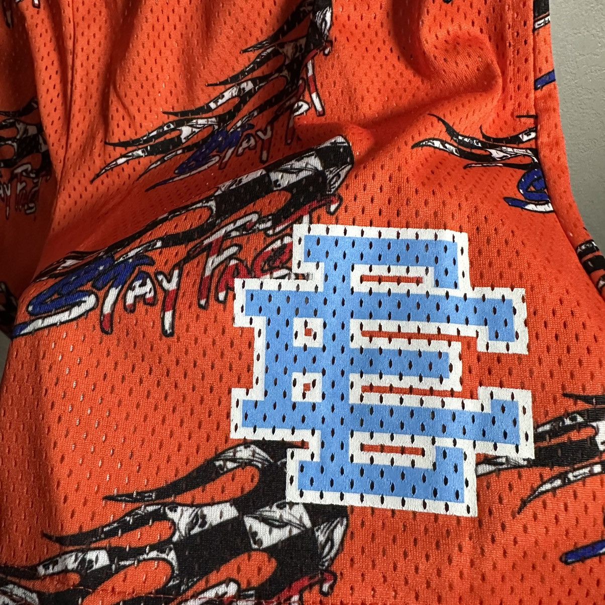 Eric Emanuel Eric Emanuel X Matty Boy short orange blue size M Size US 30 / EU 46 - 2 Thumbnail