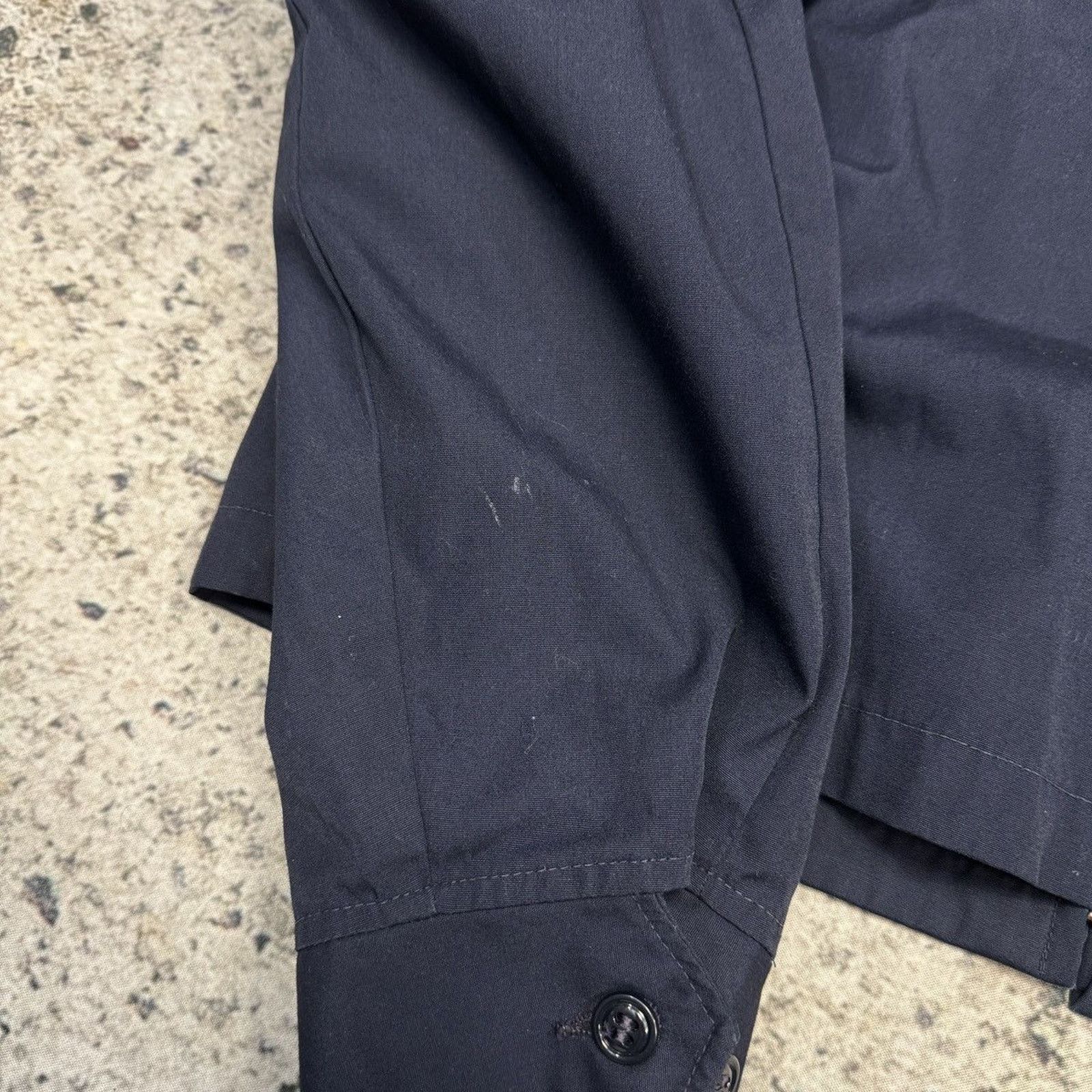 Vintage Vintage Faded Navy Blue Zip Up Work Jacket ERD Grunge Chrome Size US L / EU 52-54 / 3 - 10 Thumbnail