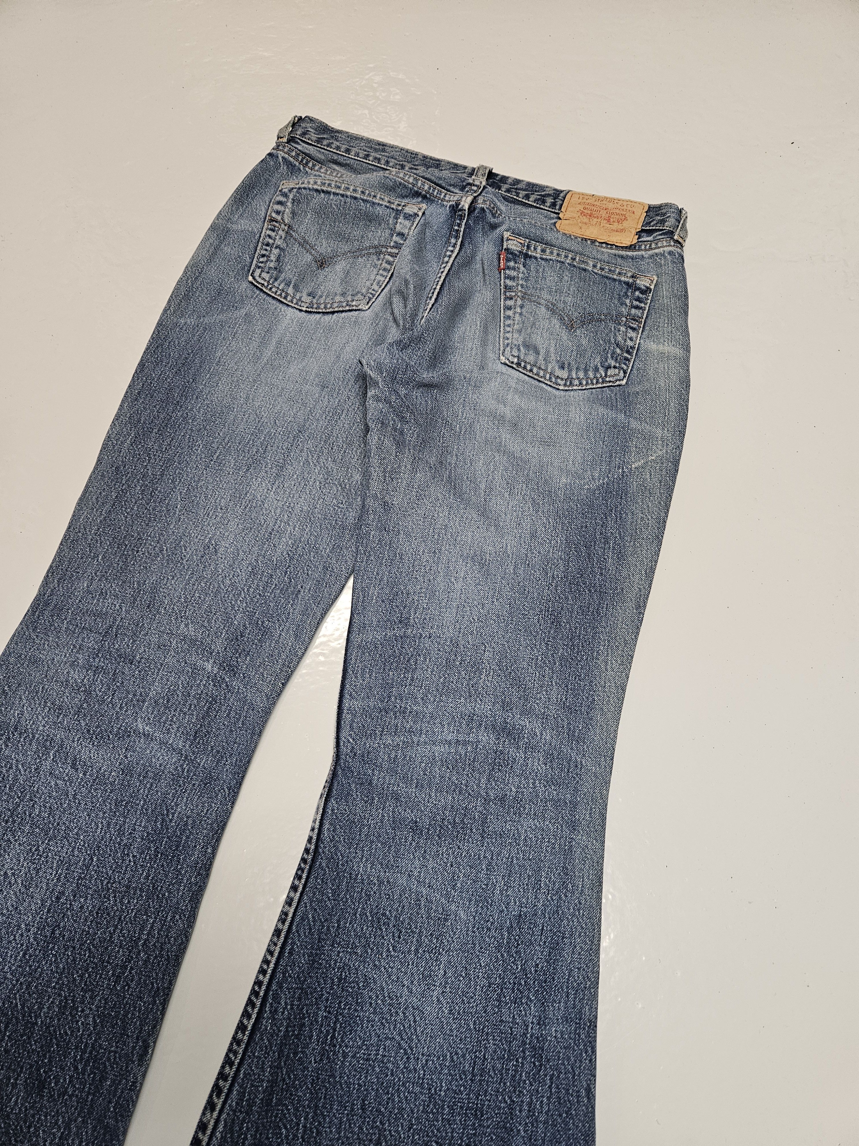Levi's Vintage y2k levis 544 distressed flared denim Size US 31 - 9 Thumbnail