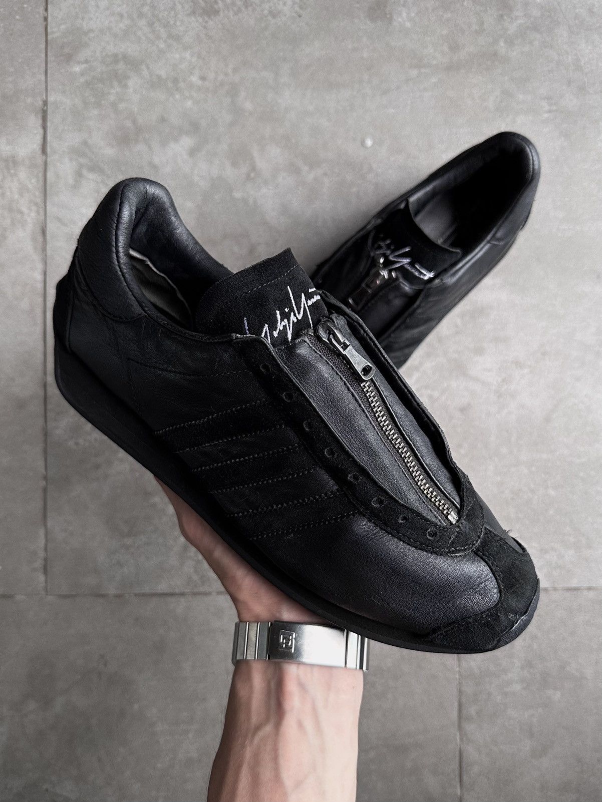 Y-3 Y-3 YOHJI YAMAMOTO “ZIP ENTRY” ZIP UP LOW TRAINERS VTG