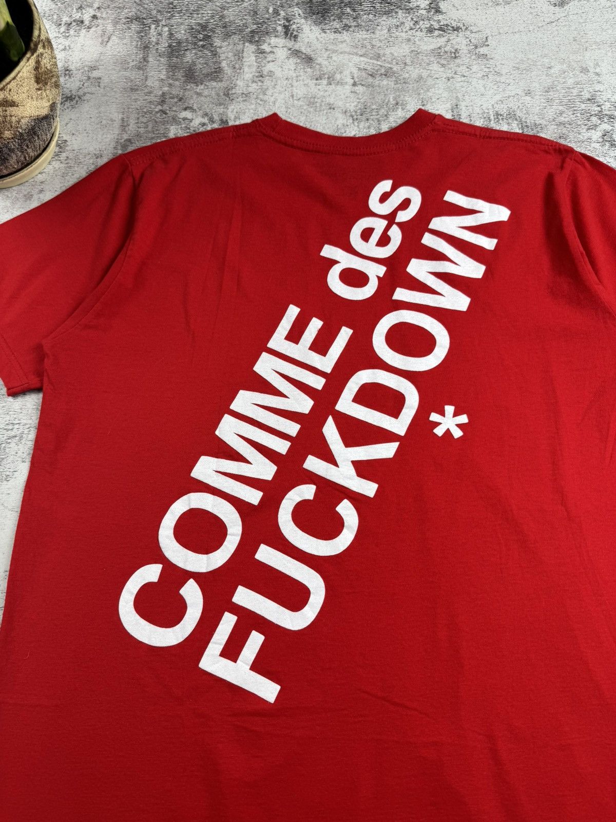 Comme Des Fuck Down Comme Des Fuckdown Men’s XLarge Red Logo Hip Hop Rap Cotton T Shirt Tee Jersey Size US XL / EU 56 / 4 - 14 Thumbnail