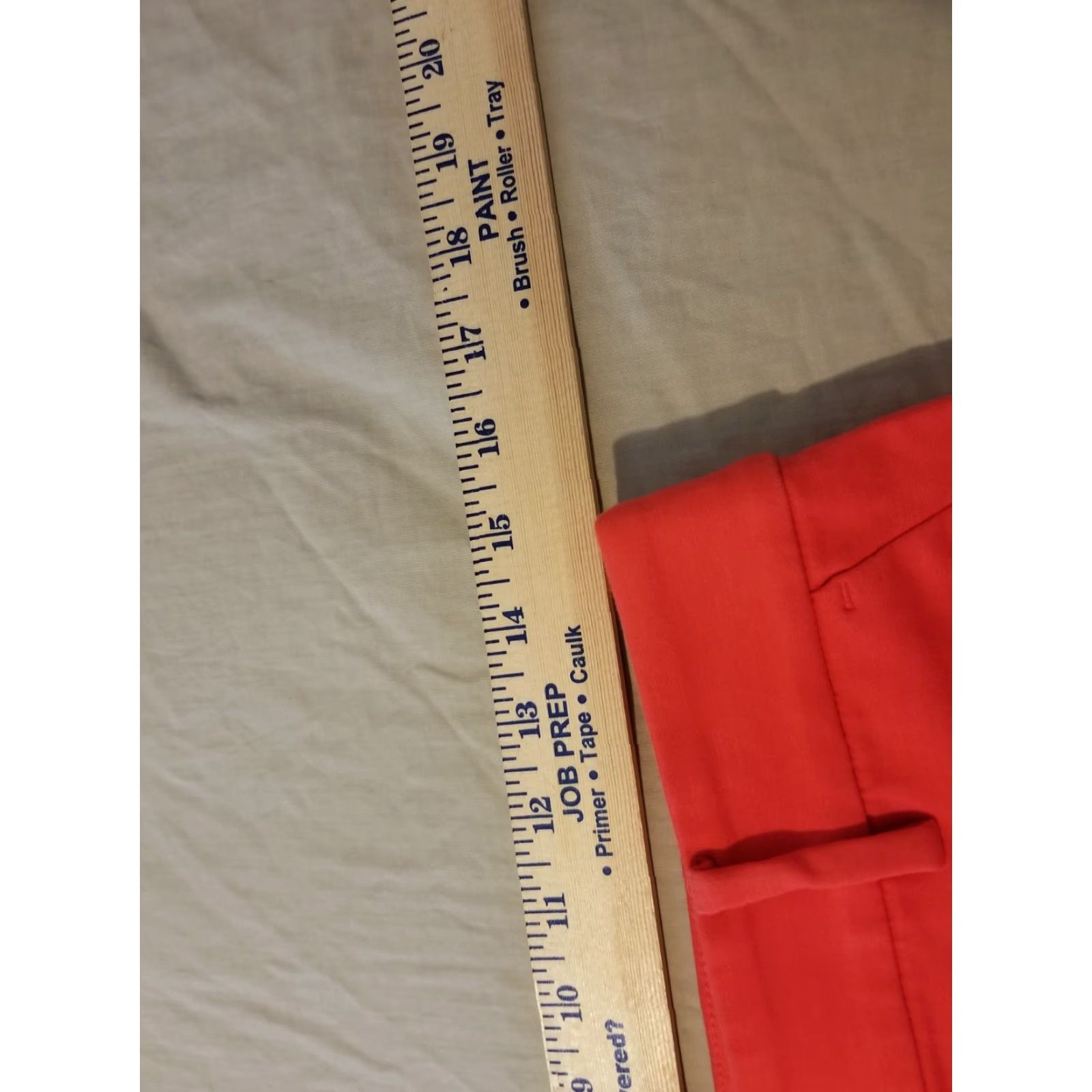 Ann Taylor Womens Ann Taylor Pants Khaki Orange Chino Flat Front Cotton 2 Dress Slacks Trousers Collection Womens Size 26" / US 2 / IT 38 - 6 Thumbnail