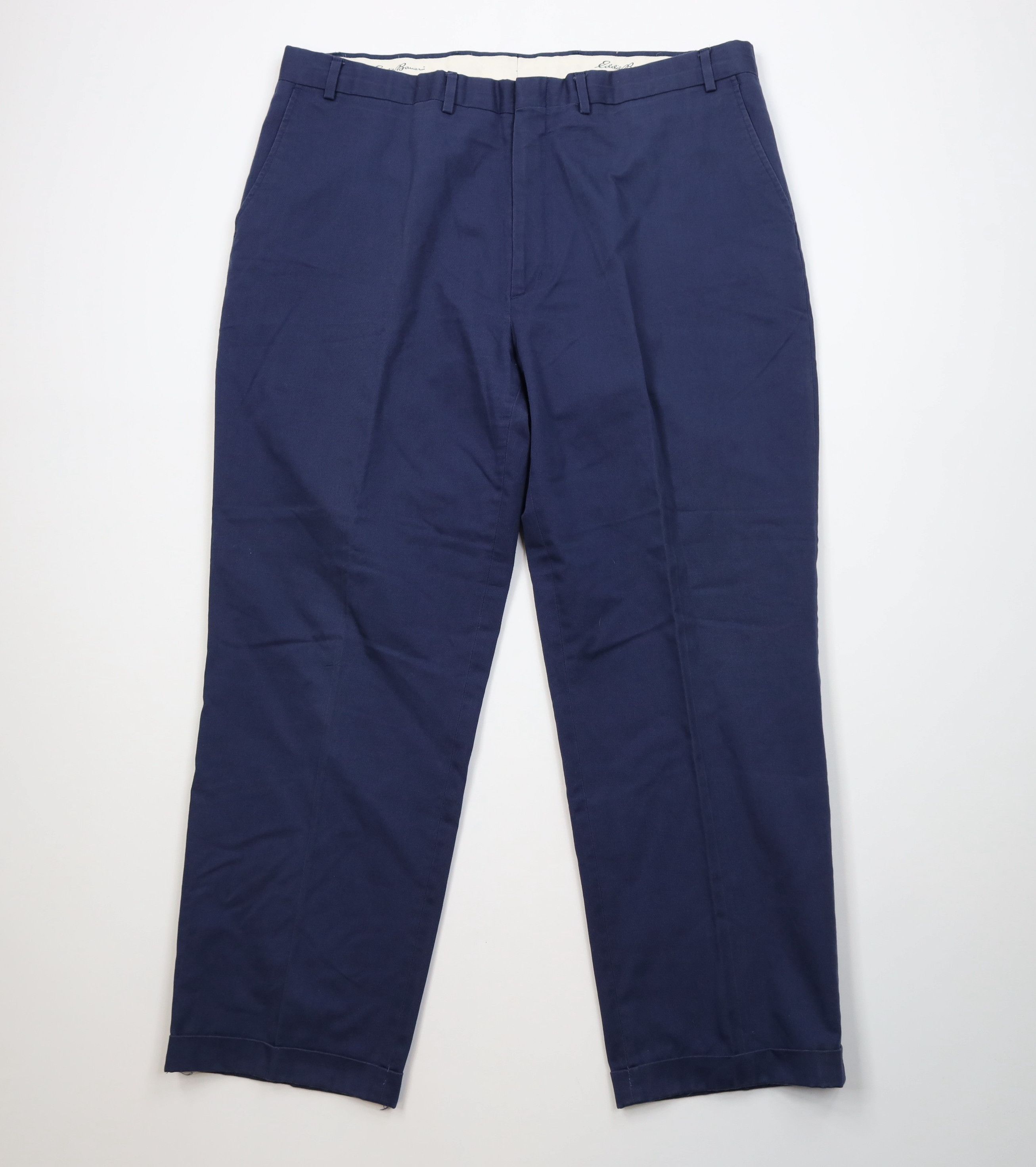 Eddie Bauer Vintage 90s Eddie Bauer Twill Wide Leg Chino Pants Blue Size US 40 / EU 56 - 1 Thumbnail