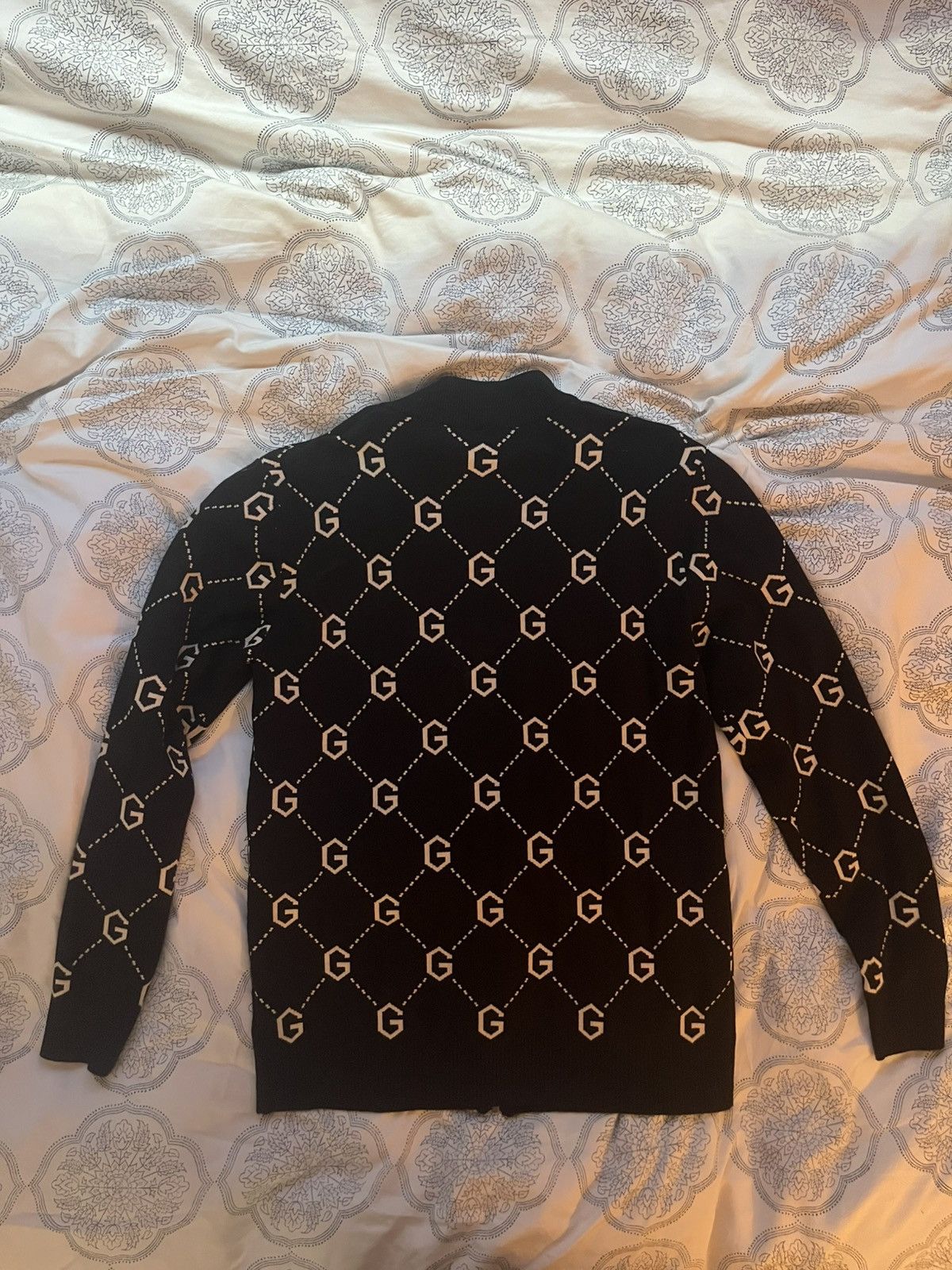 Gucci Gucci GG Jacquard Black Logo Sweatshirt Size US L / EU 52-54 / 3 - 3 Thumbnail