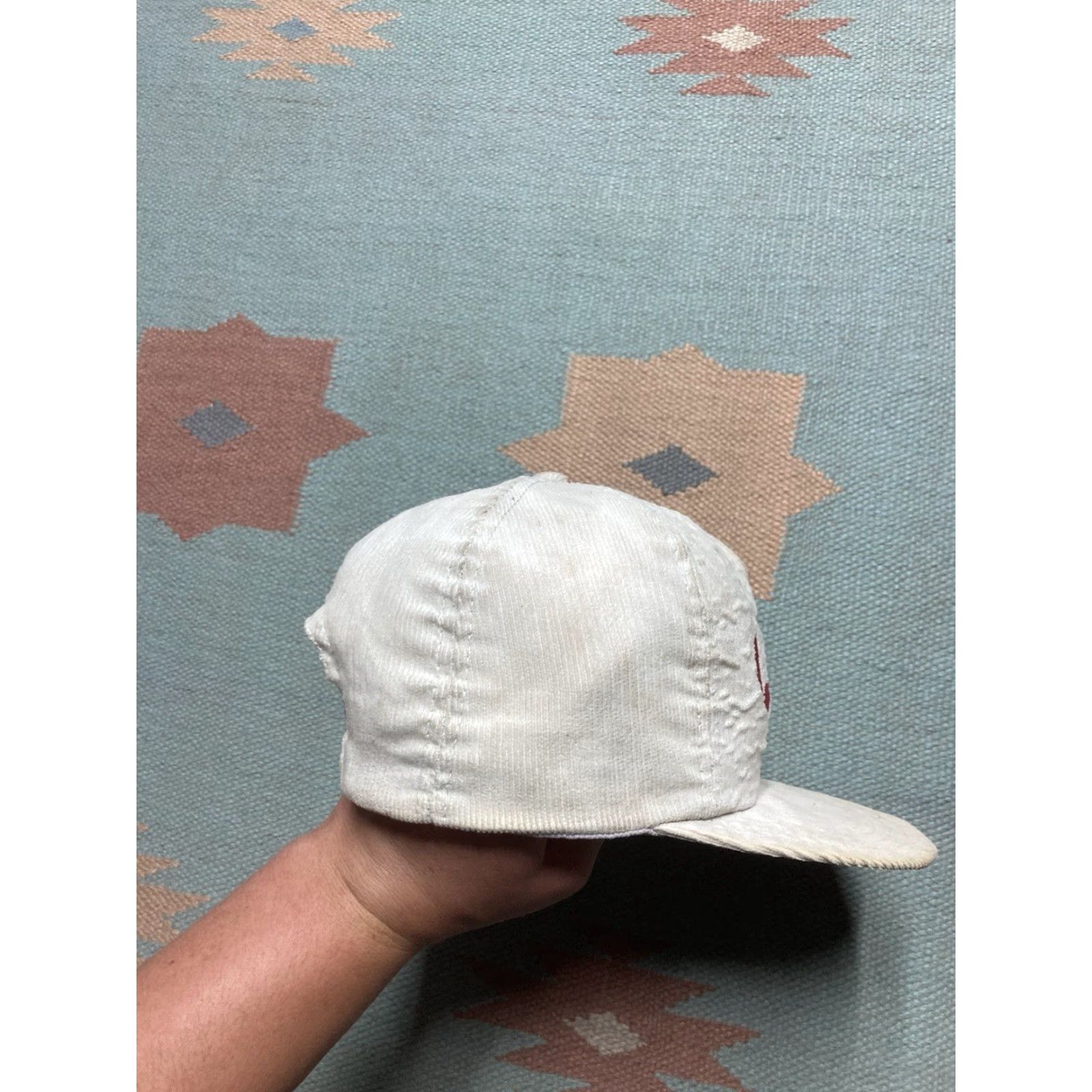 Vintage VINTAGE 90s SnapBack Corduroy Hat Berger company Con Agra made in USA Adjustable Gray Mens Size ONE SIZE - 5 Thumbnail