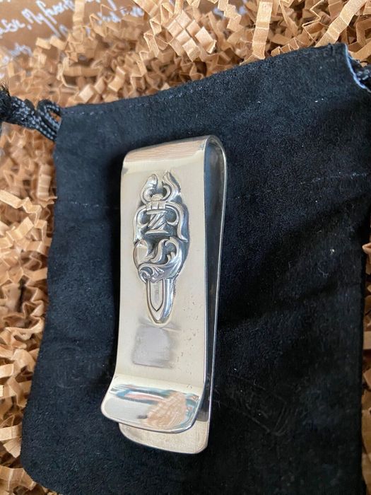 Chrome Hearts Chrome Hearts Money Clip With CH box and logo Pouch | Grailed