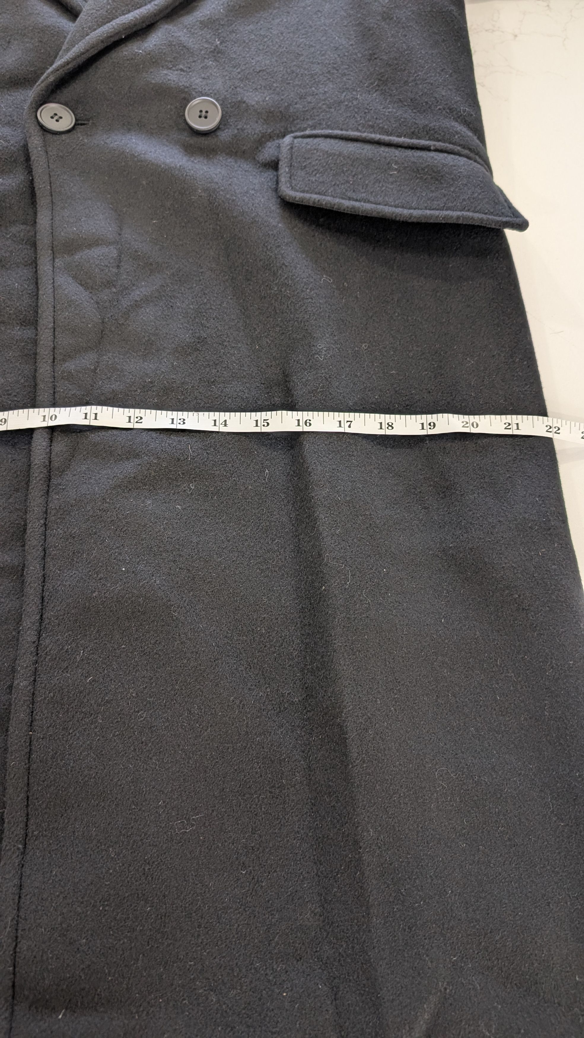 Allsaints AllSaints Mabel Coat Black Oversized Double Breasted Wool Size S / US 4 / IT 40 - 15 Thumbnail