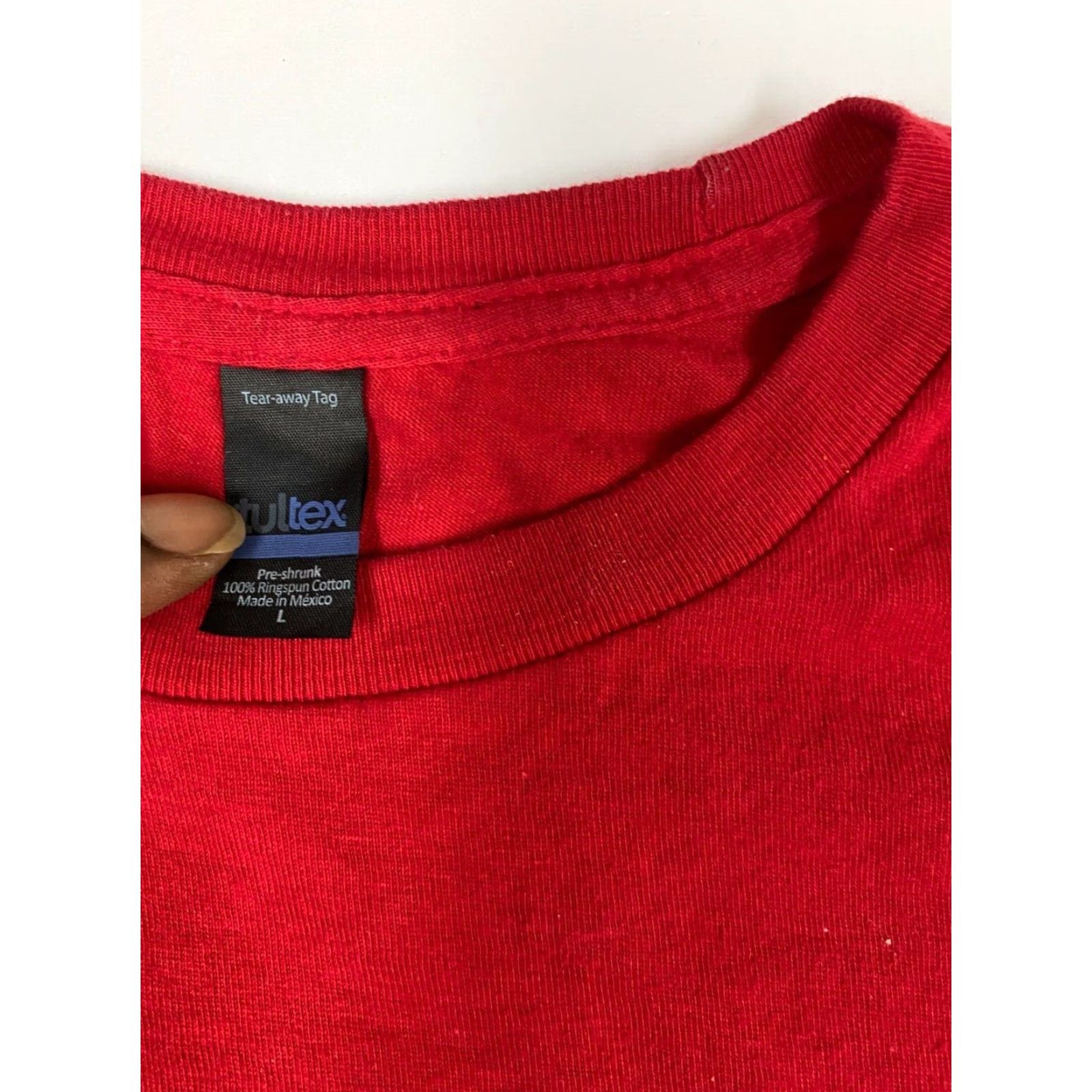 Tultex Tultex Open Gym Mens T-Shirt Short Sleeve Crew Neck Red Cotton Logo Vintage No Size US L / EU 52-54 / 3 - 4 Thumbnail