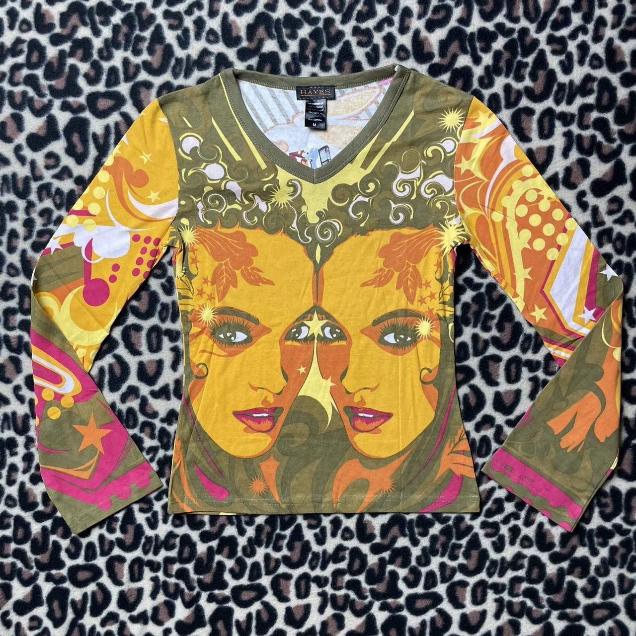 Custo Barcelona nwt y2k Hayes by Custo Barcelona graphic long sleeve top Size M / US 6-8 / IT 42-44 - 1 Thumbnail