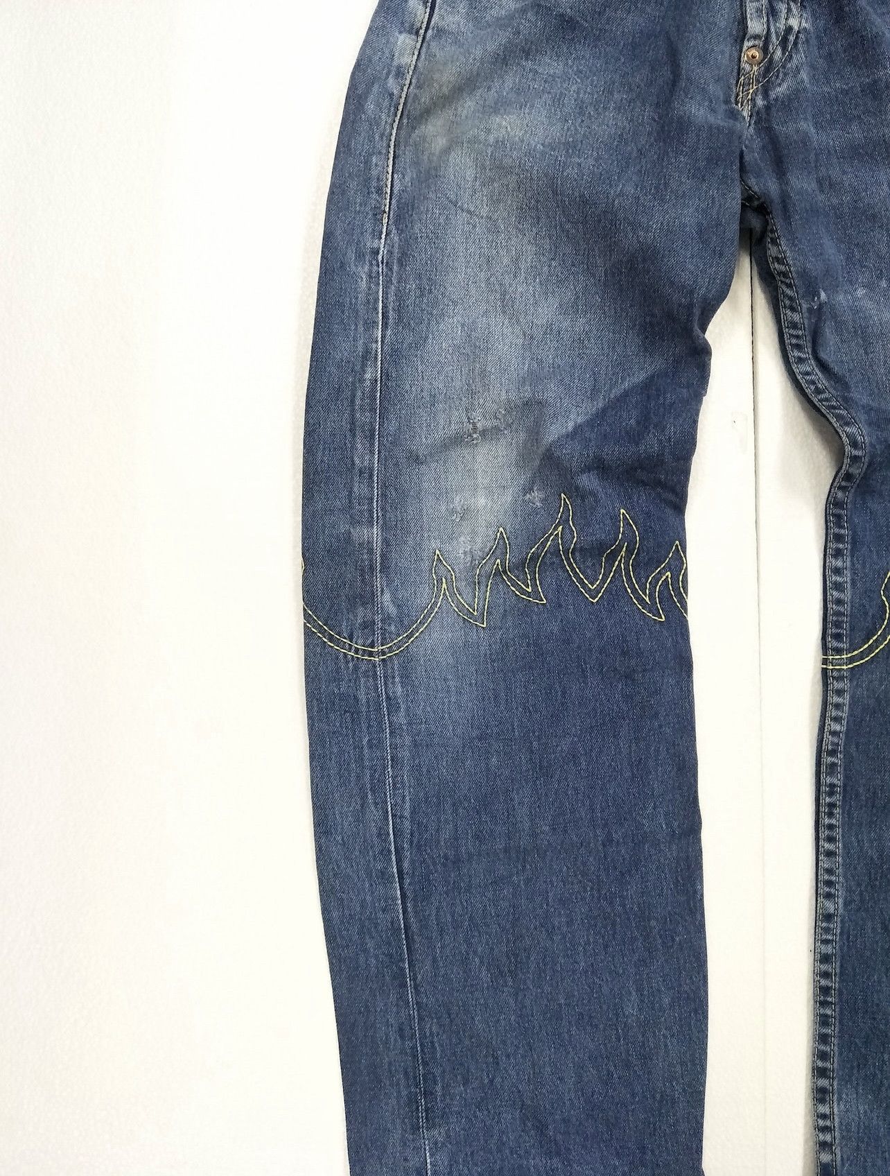 If Six Was Nine × Levi's × Vintage Levis Buckle Baggy Wide Leg Flamming Stitch Travis Scott Size US 30 / EU 46 - 14 Thumbnail
