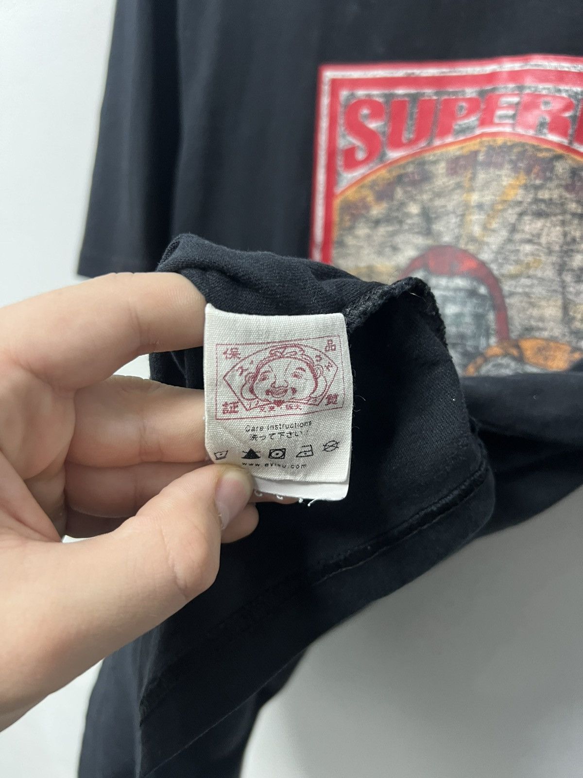 Evisu Vintage Evisu grey tee t-shirt big logo 90s Size US XL / EU 56 / 4 - 7 Thumbnail