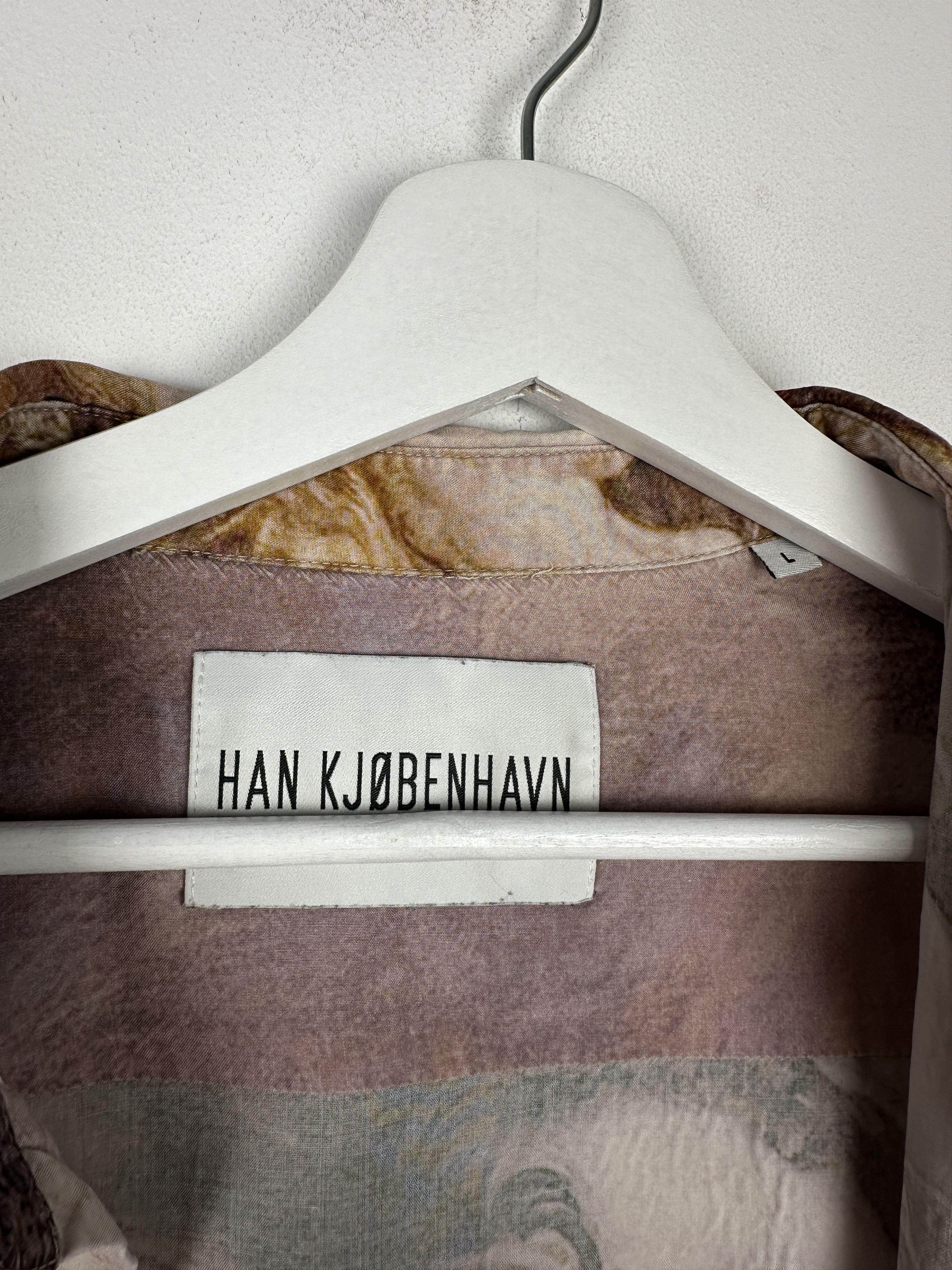 Han Kjobenhavn Han Kjobenhavn Mist Fullprint Button Up Shirt Rayon Luxury Size US L / EU 52-54 / 3 - 8 Thumbnail
