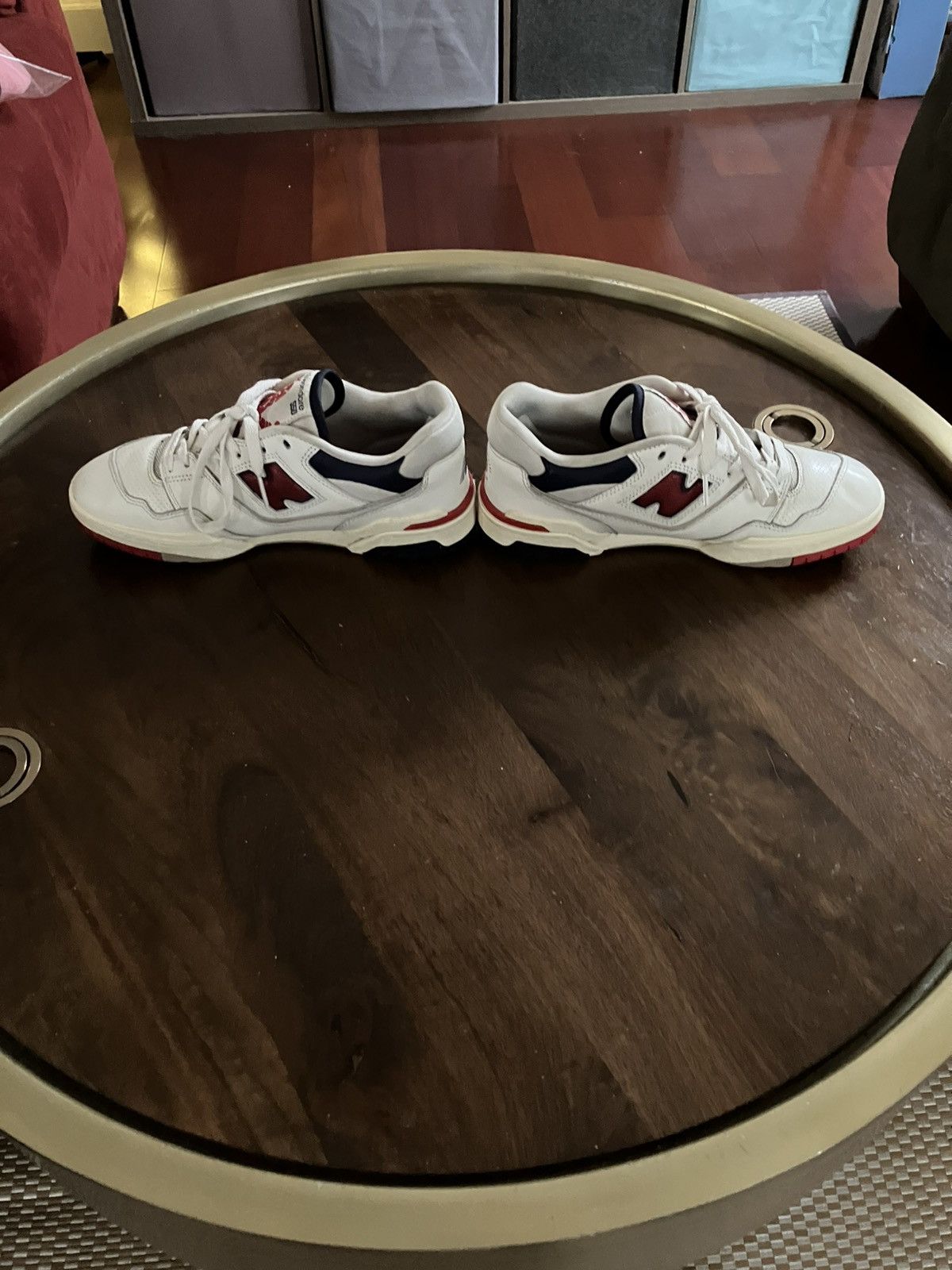Aime Leon Dore × New Balance New Balance x Aimé Leon Dore 550 Red Navy Men’s Size 8 Size US 8 / EU 41 - 3 Thumbnail