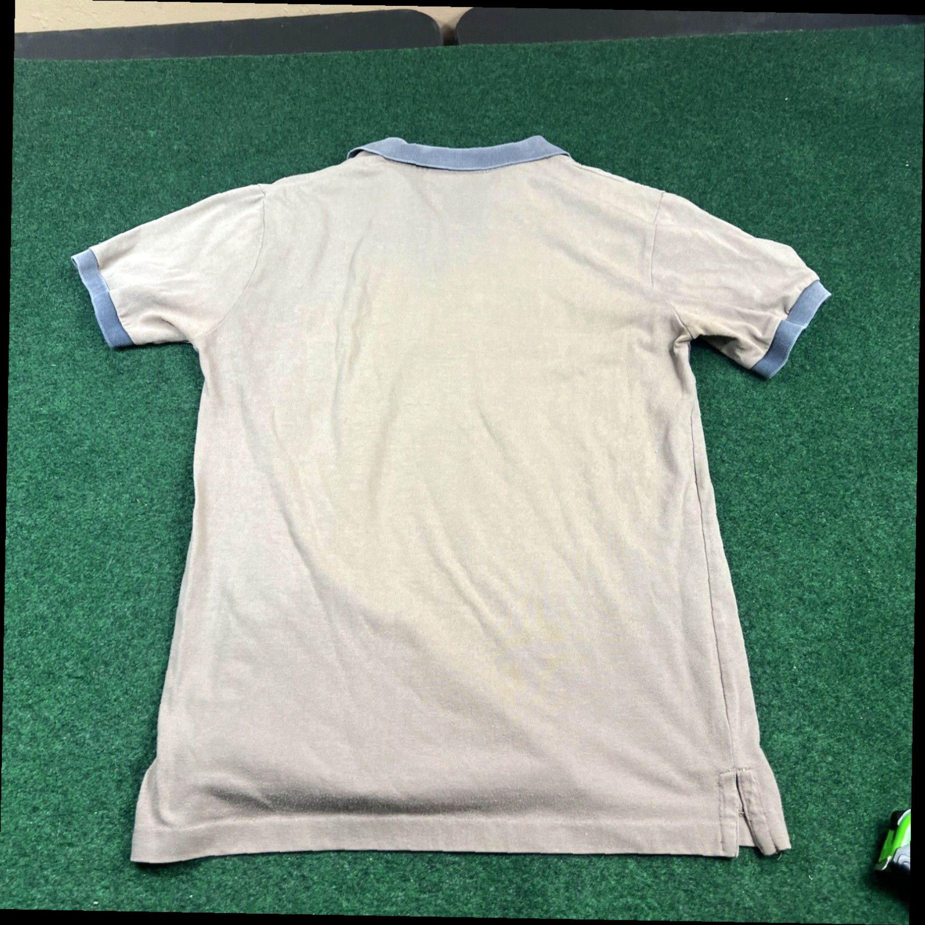 Vintage Vintage Trader Bay Classic Brown Striped Golf Polo Shirt Mens L Size US L / EU 52-54 / 3 - 8 Thumbnail