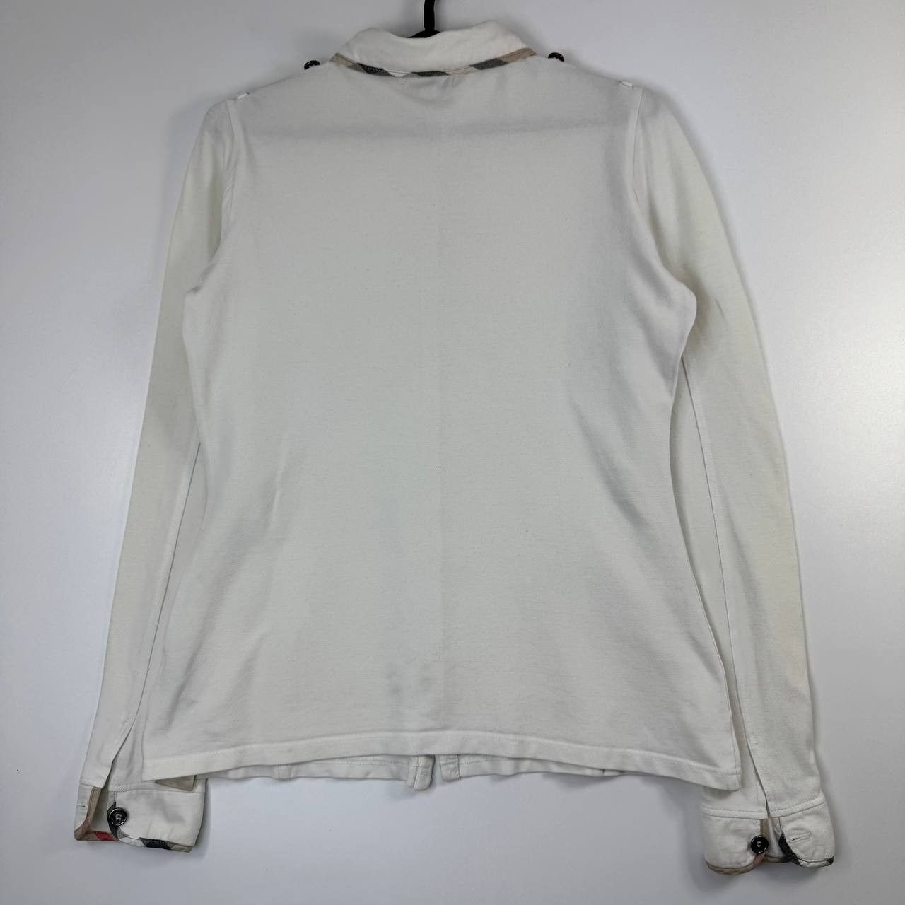 Burberry Burberry Brit Womens Nova Check Collar Top White Size M Size M / US 6-8 / IT 42-44 - 8 Thumbnail