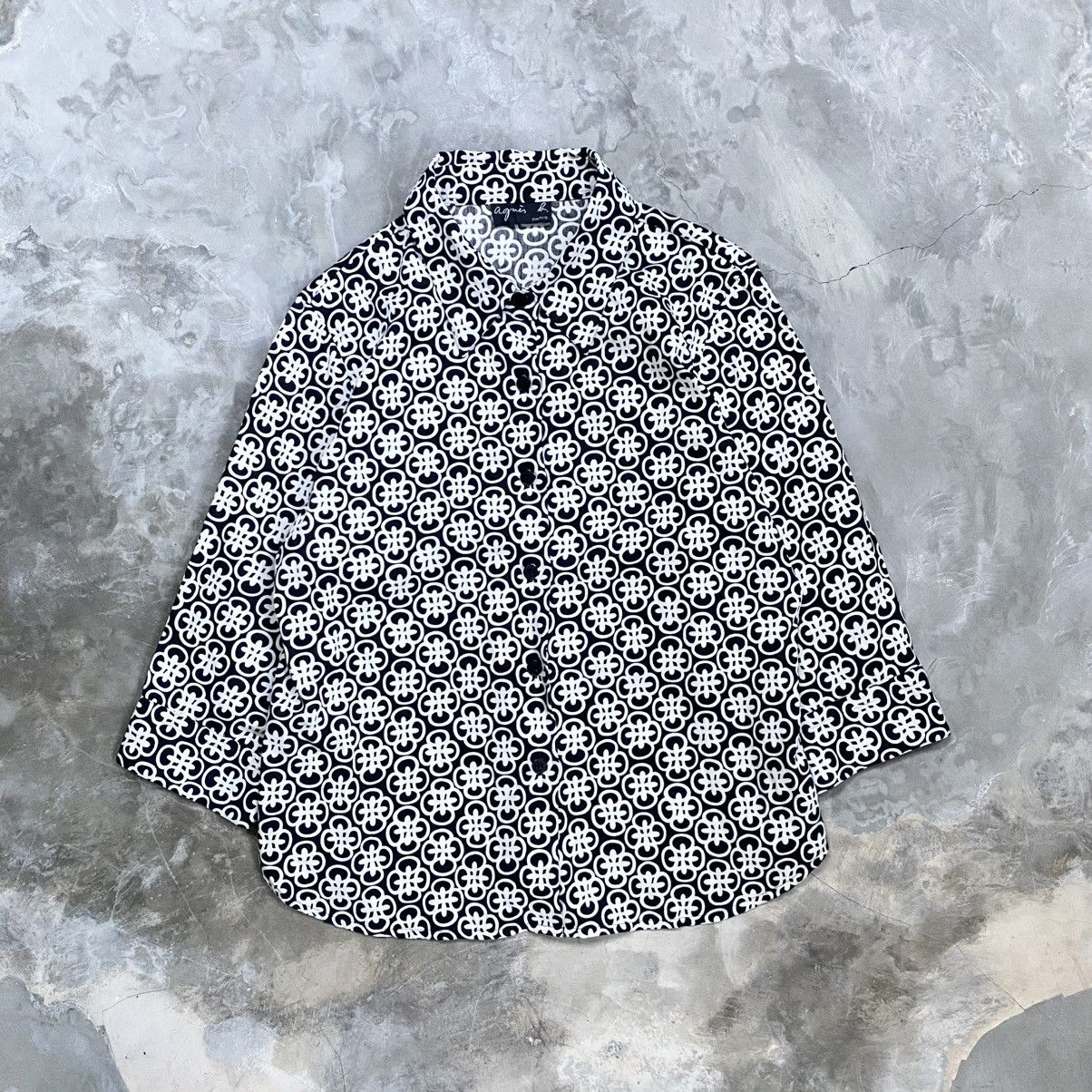 agnes b. Agnes B Pattern Blouse Shirt Size M / US 6-8 / IT 42-44 - 1 Thumbnail