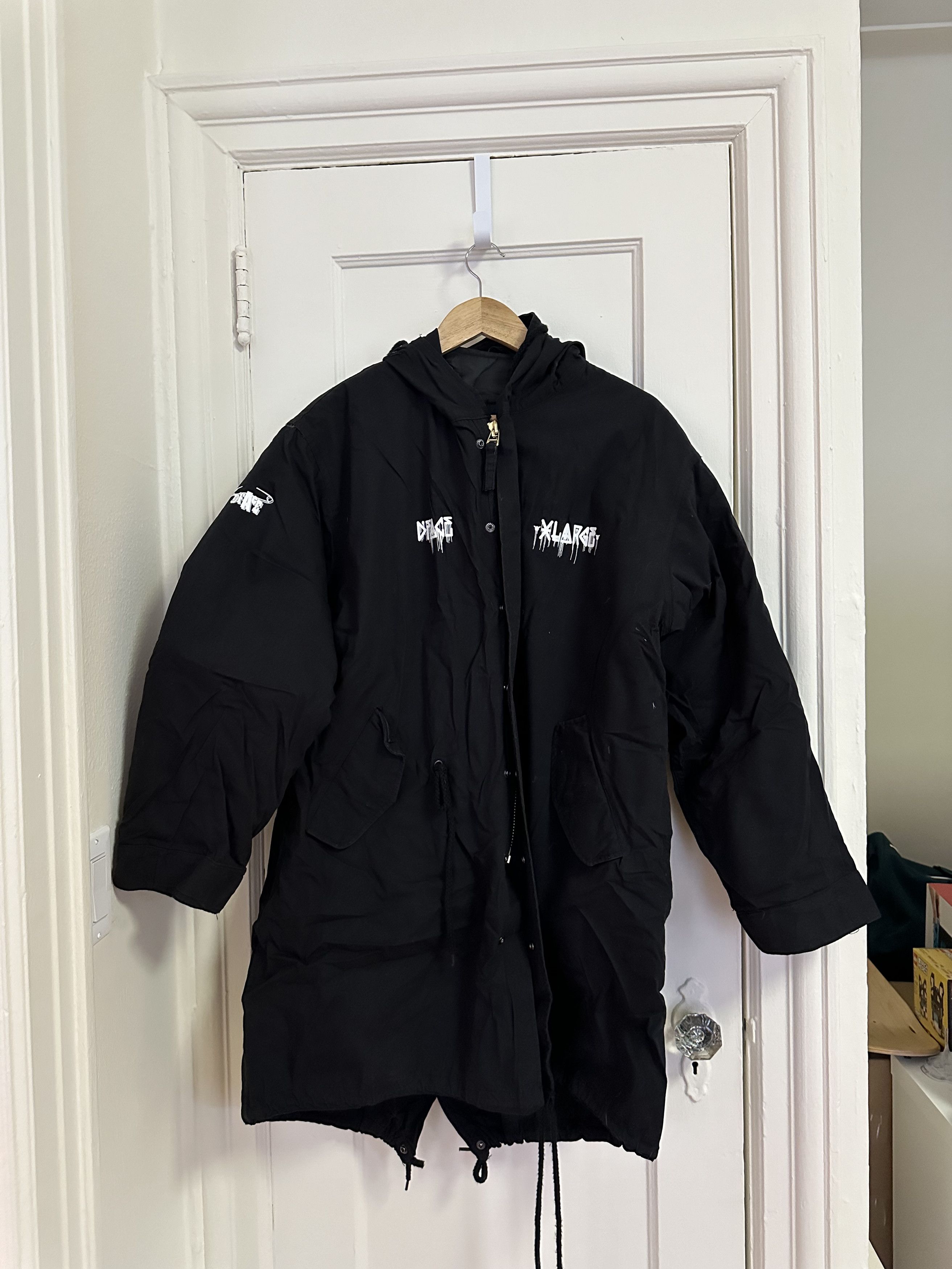 X-LARGE Double Layered Rain Coat with Hood Size US L / EU 52-54 / 3 - 1 Thumbnail