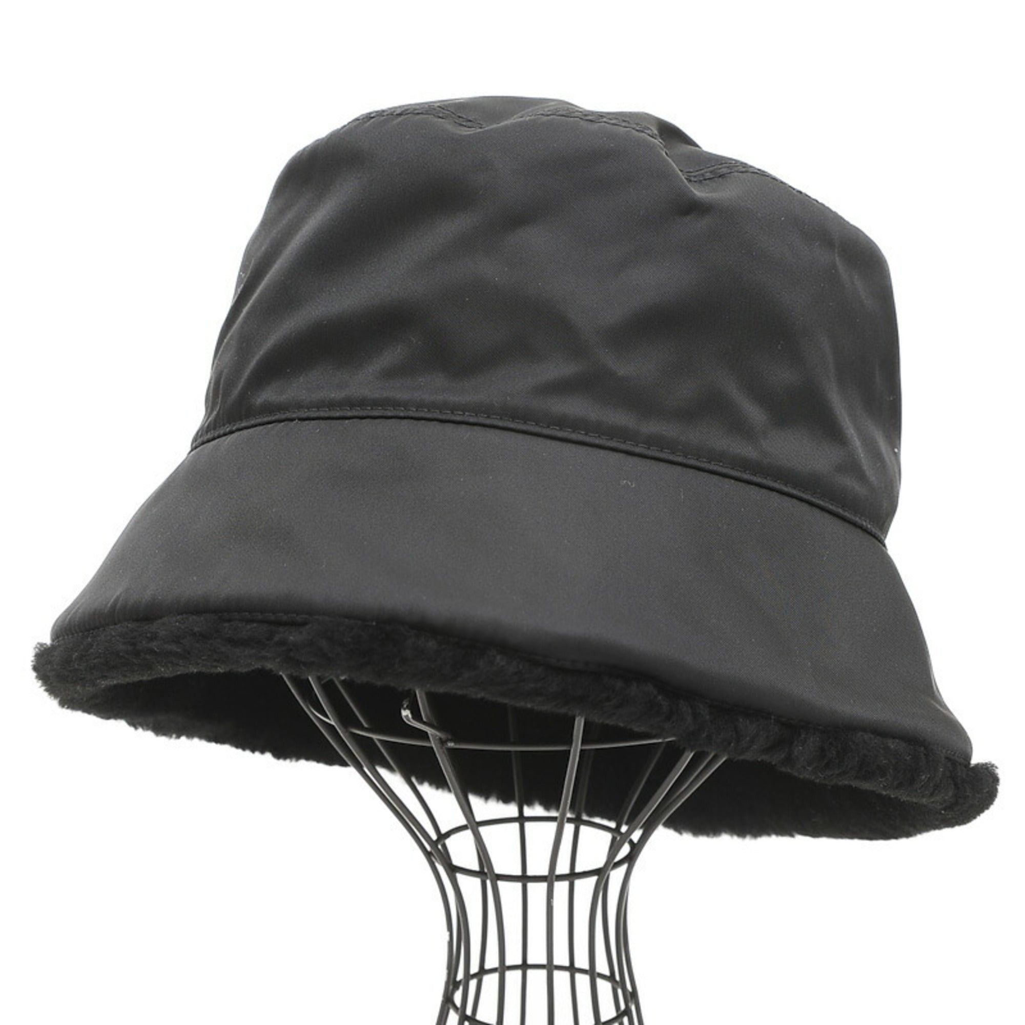 Prada PRADA bucket hat fur nylon black 2HC137 XL size | Grailed