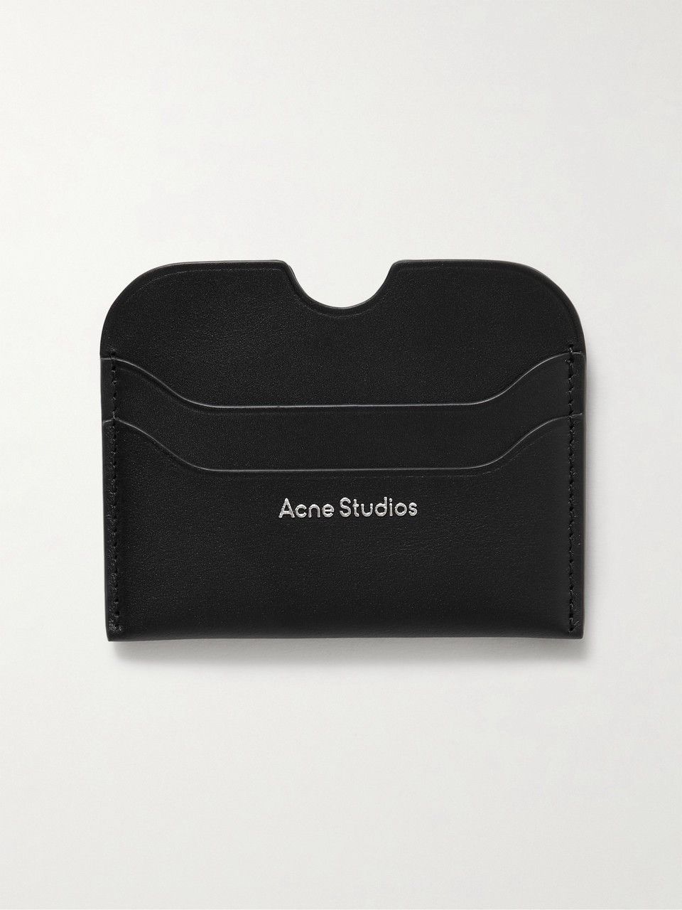 Acne Studios Elmas Logo-Print Leather Cardholder Size ONE SIZE - 8 Thumbnail