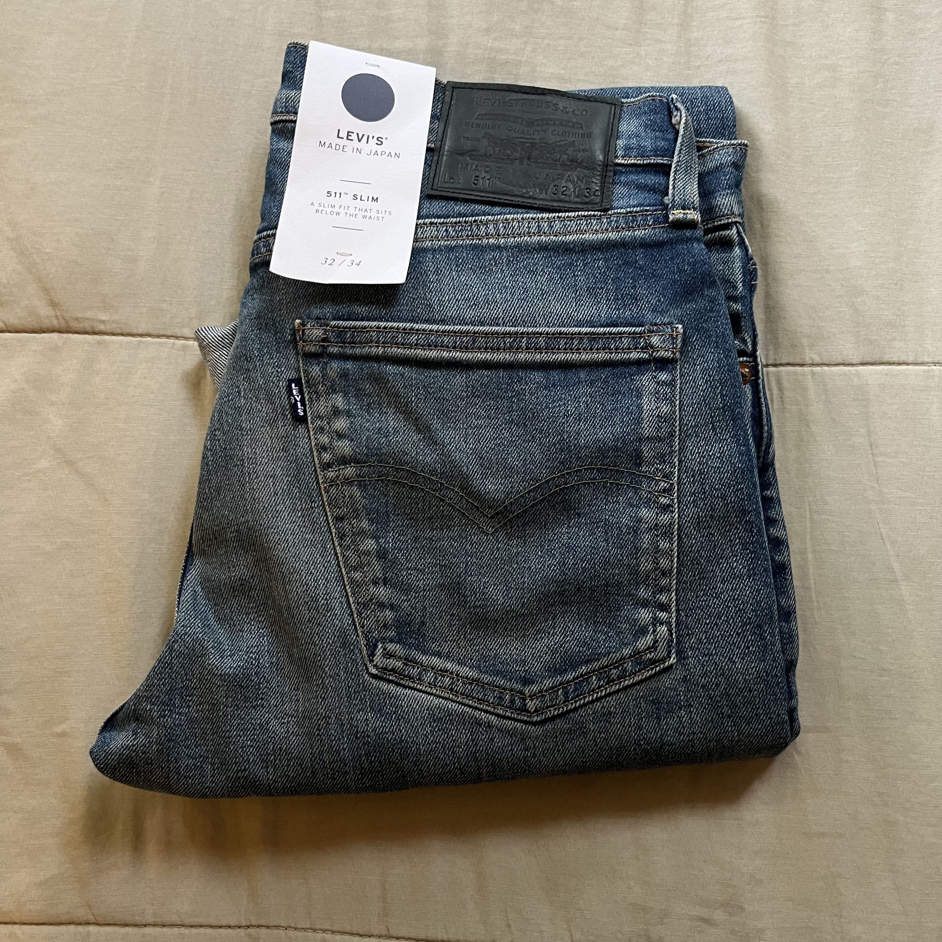 Levi's Levis Made In Japan 511 Slim 32/34 Jiguzagu Size US 32 / EU 48 - 4 Thumbnail