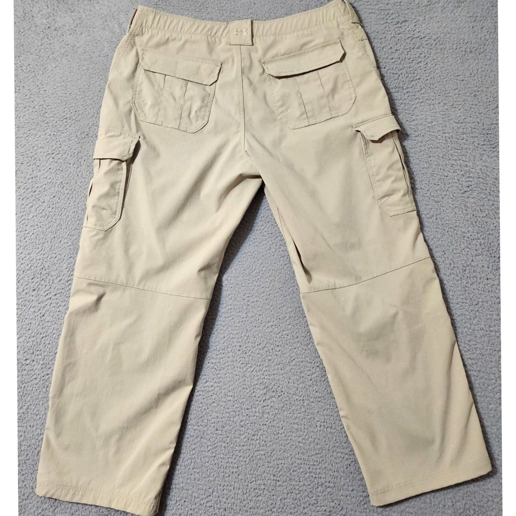 Under Armour Under Armour Pants Men 40 x 30 Tan UA Elite Cargo Ripstop Outdoors Size US 40 / EU 56 - 2 Thumbnail