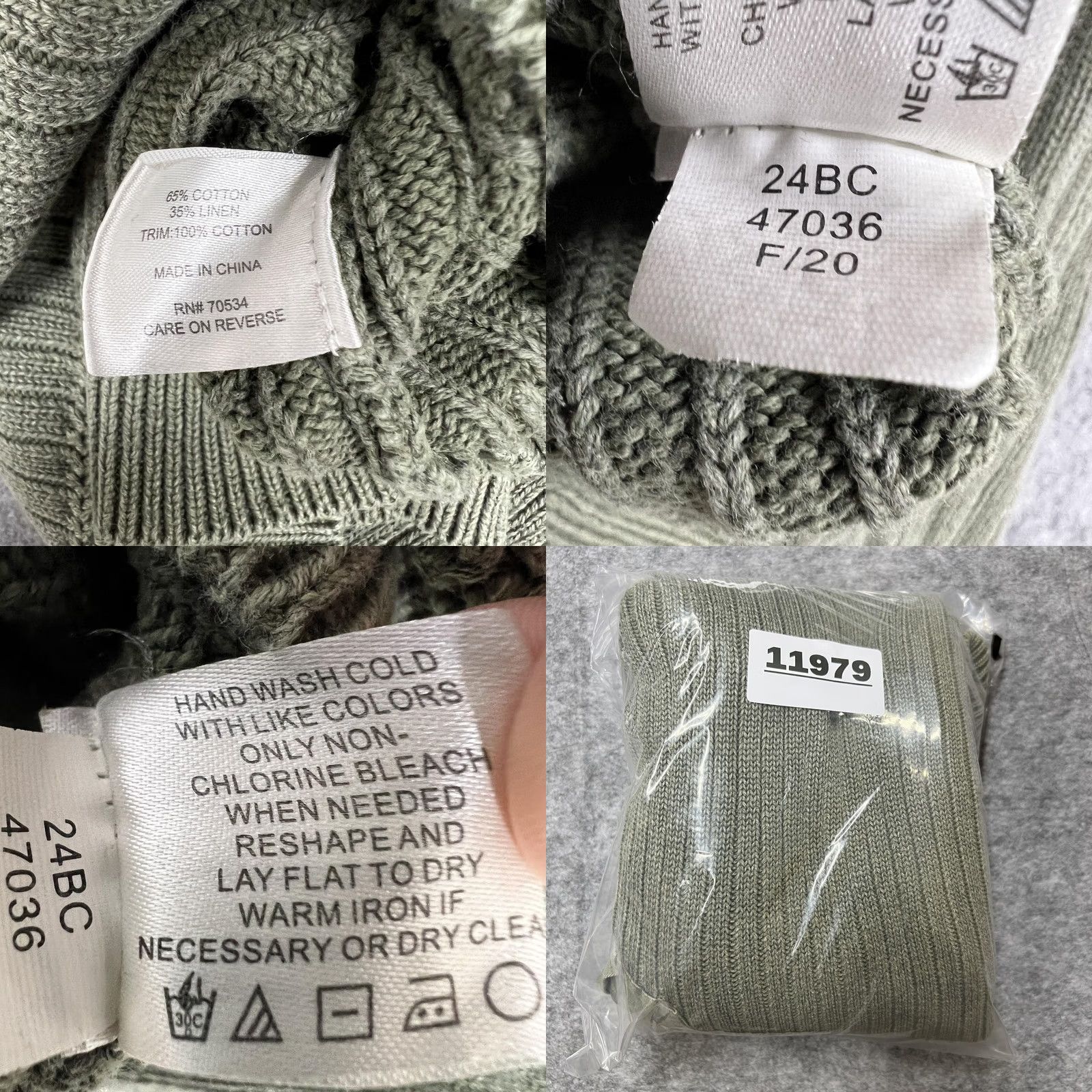 Orvis Orvis Mens Green Crewneck Cotton Linen Sweater - Pre-Owned Military Style Size US M / EU 48-50 / 2 - 10 Thumbnail