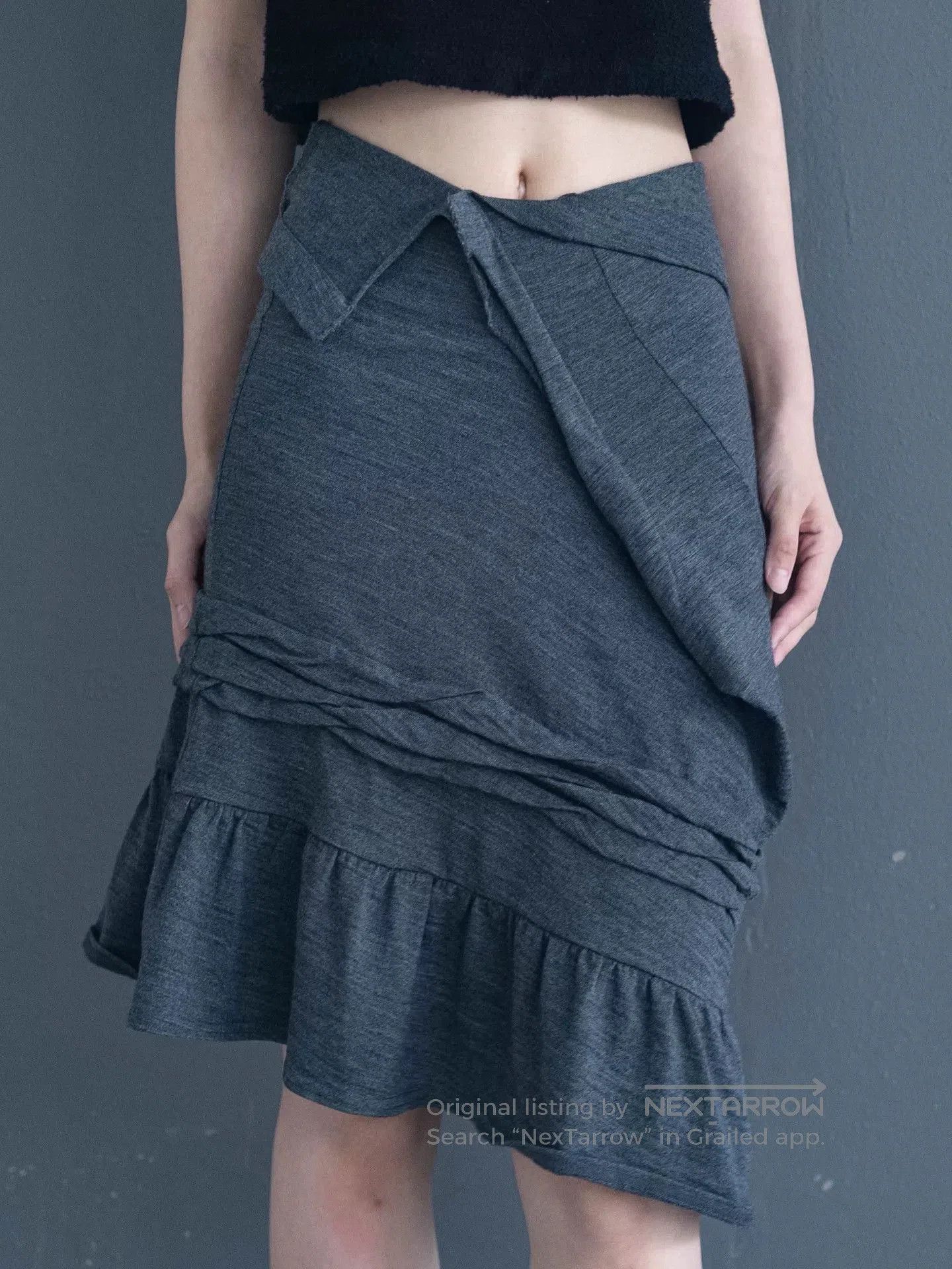 Junya Watanabe junya watanabe gray irregular wool skirt. Size US 27 - 6 Thumbnail