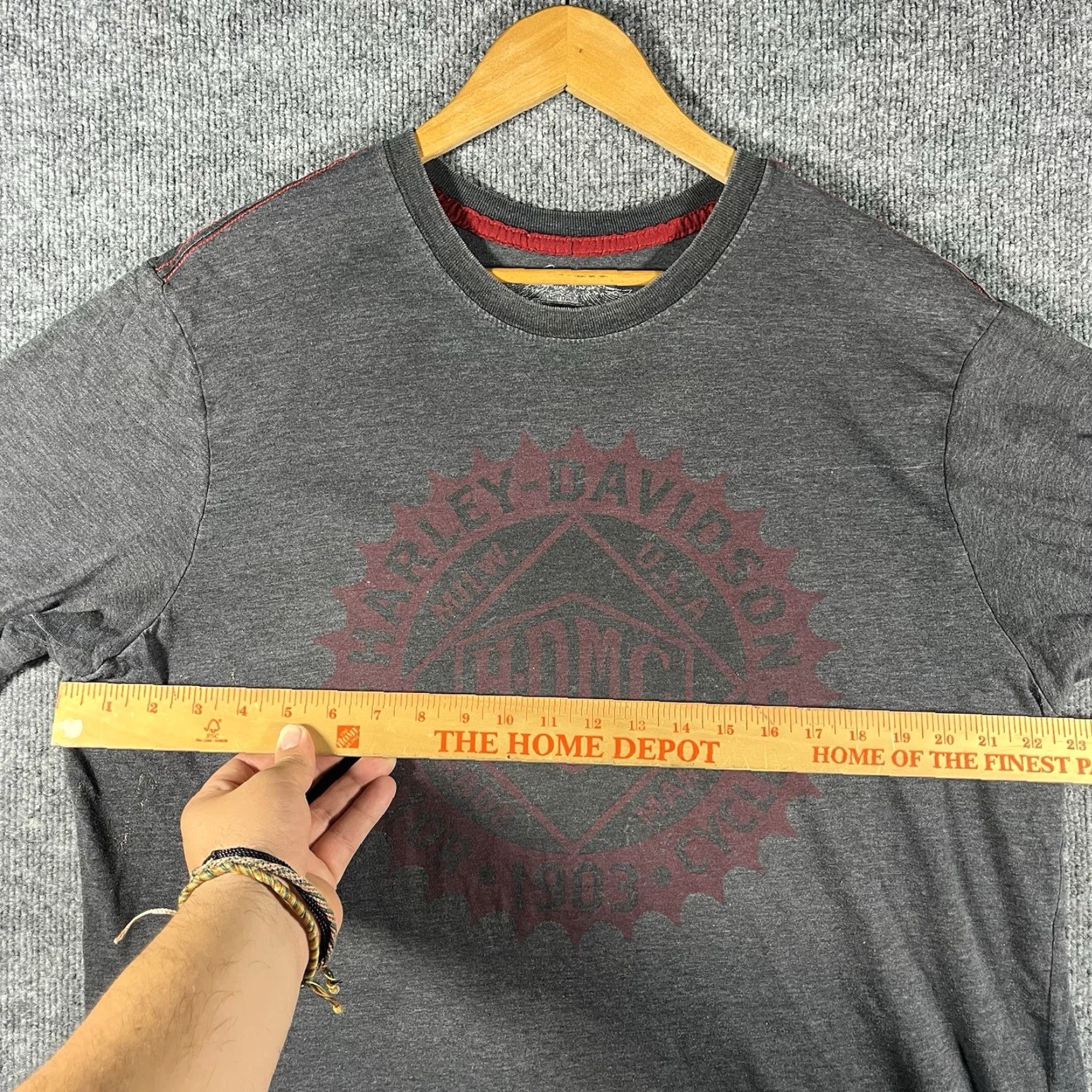 Harley Davidson HARLEY-DAVIDSON T-Shirt Mens XL Gray American Legend Motorcycles Crew Neck Size US XL / EU 56 / 4 - 4 Thumbnail