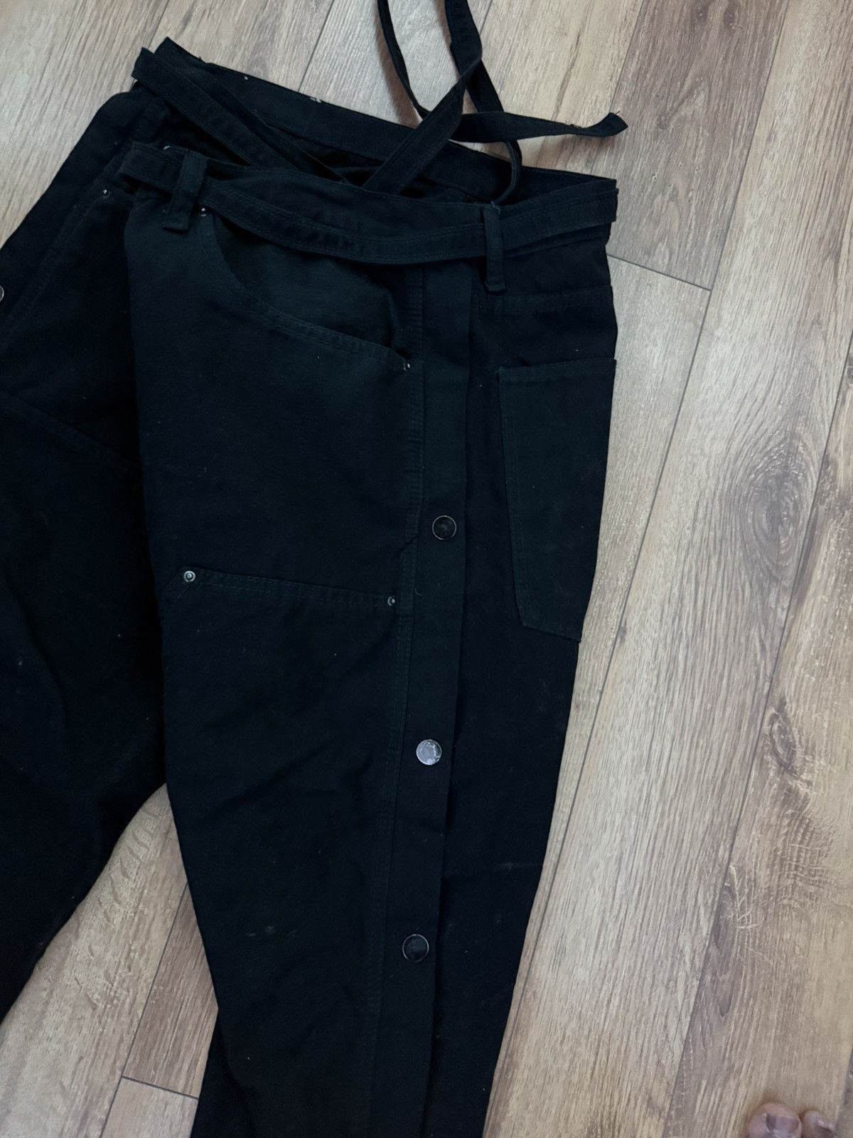 MNML MNML LA Western Cargo Pants Black – Size US 38 Size US 38 / EU 54 - 5 Thumbnail