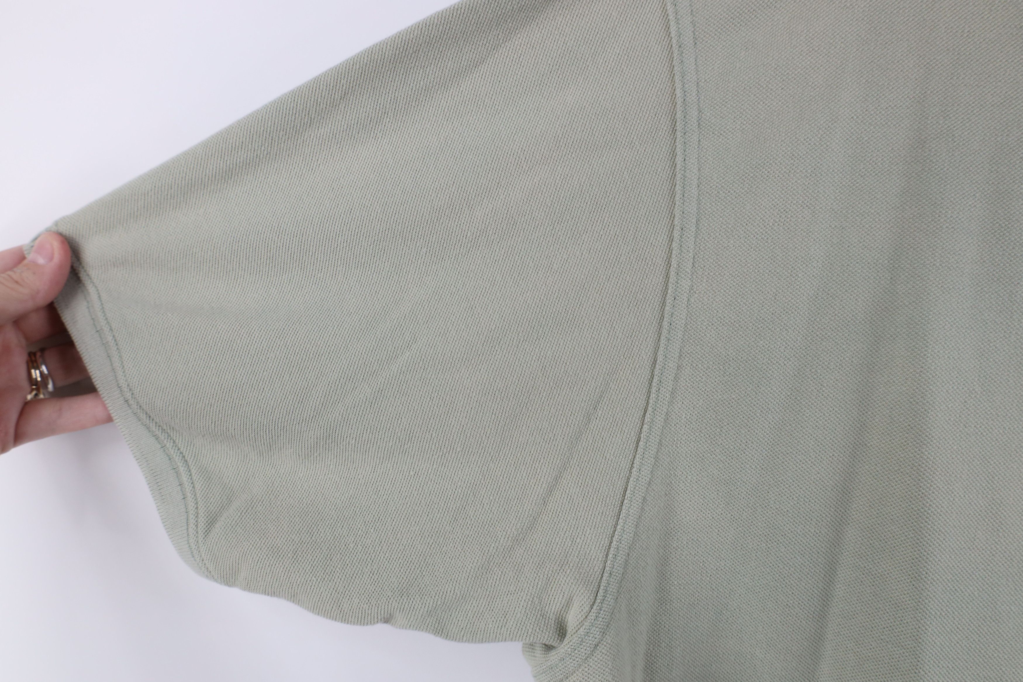 Reebok × Vintage Vintage 90s Reebok Spell Out Collared Polo Shirt Green Size US L / EU 52-54 / 3 - 9 Thumbnail