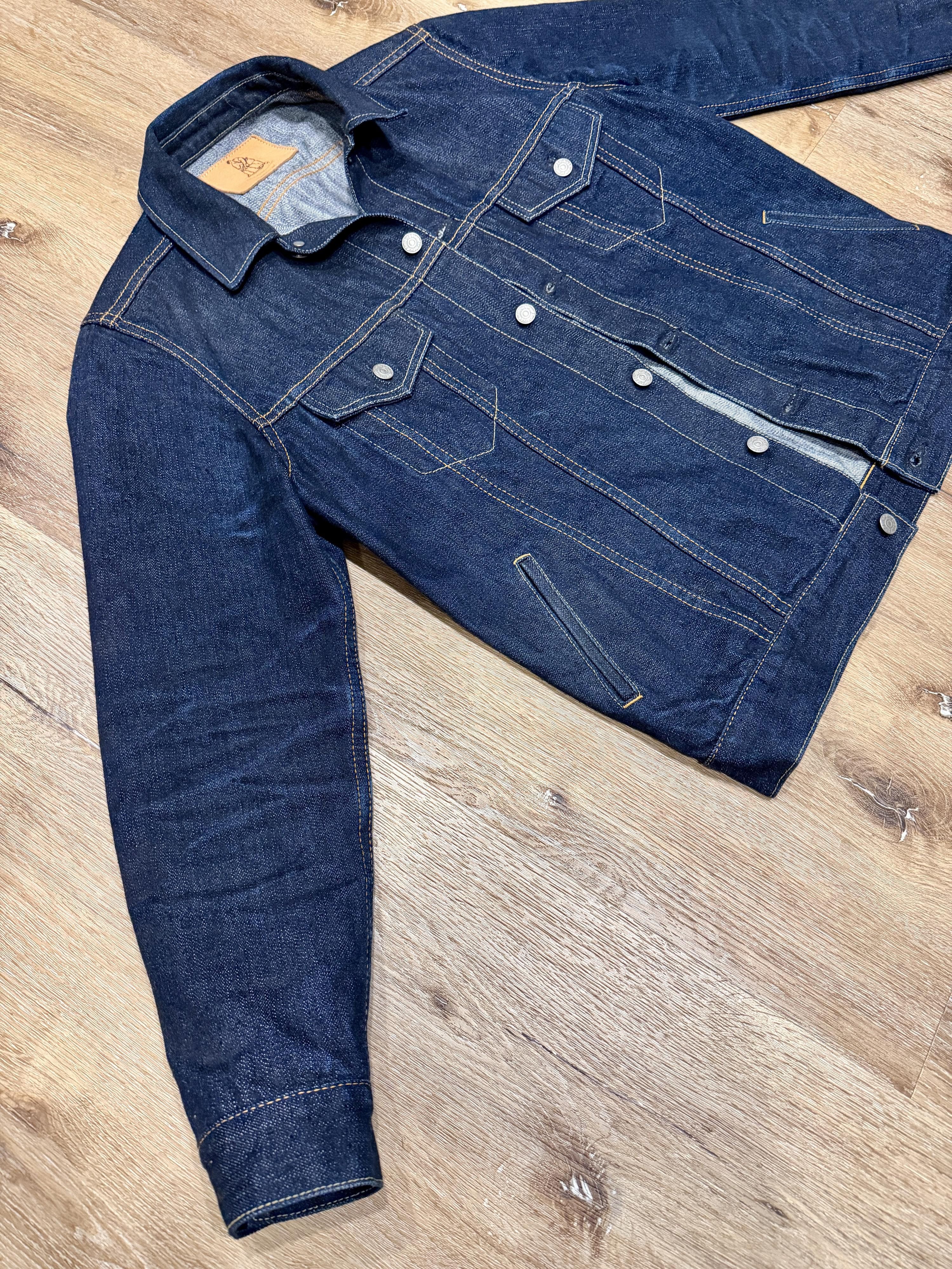 Pure Blue Japan Modified Type III Denim Jacket - 14oz Indigo Selvedge Size US XL / EU 56 / 4 - 6 Thumbnail