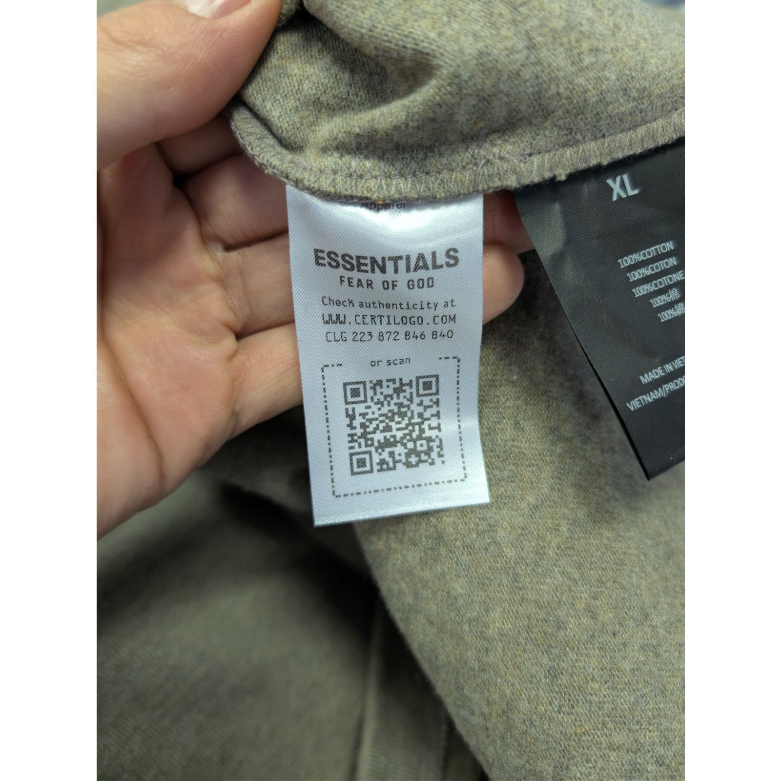 Fear of God o1rshd1 Essentials University T-shirt in Heather Grey Size US XL / EU 56 / 4 - 19 Thumbnail