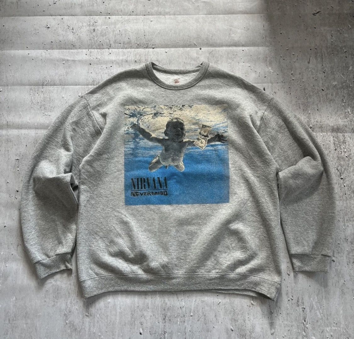 Nirvana Vintage Kurt Cobain Nirvana Band Rare Print Nevermind Size US L / EU 52-54 / 3 - 1 Thumbnail