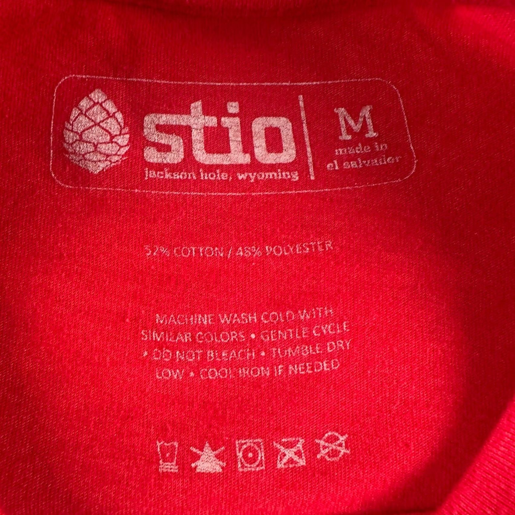 Vintage Stio Shirt Mens M Red Moose Graphic Short Sleeve Tee Cotton Blend Size US M / EU 48-50 / 2 - 4 Thumbnail