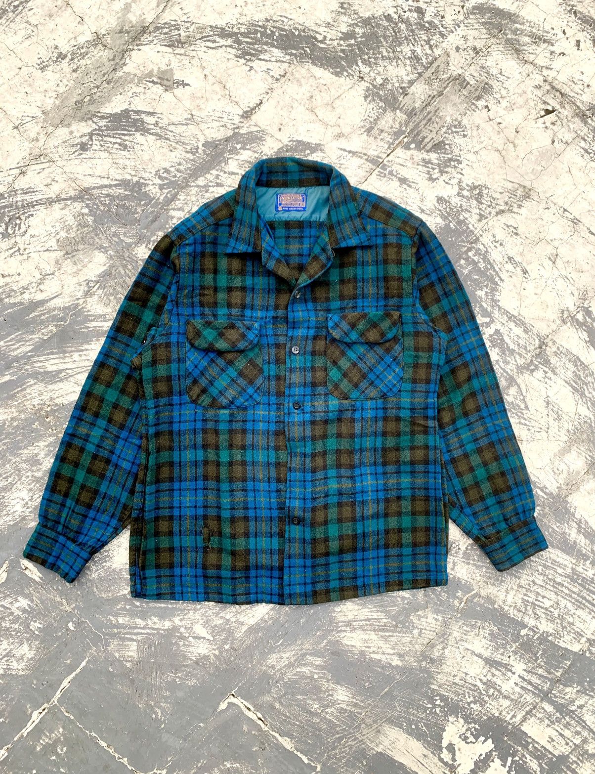Pendleton 60’s Vintage Pendleton Flannel Virgin Wool Size US M / EU 48-50 / 2 - 1 Thumbnail