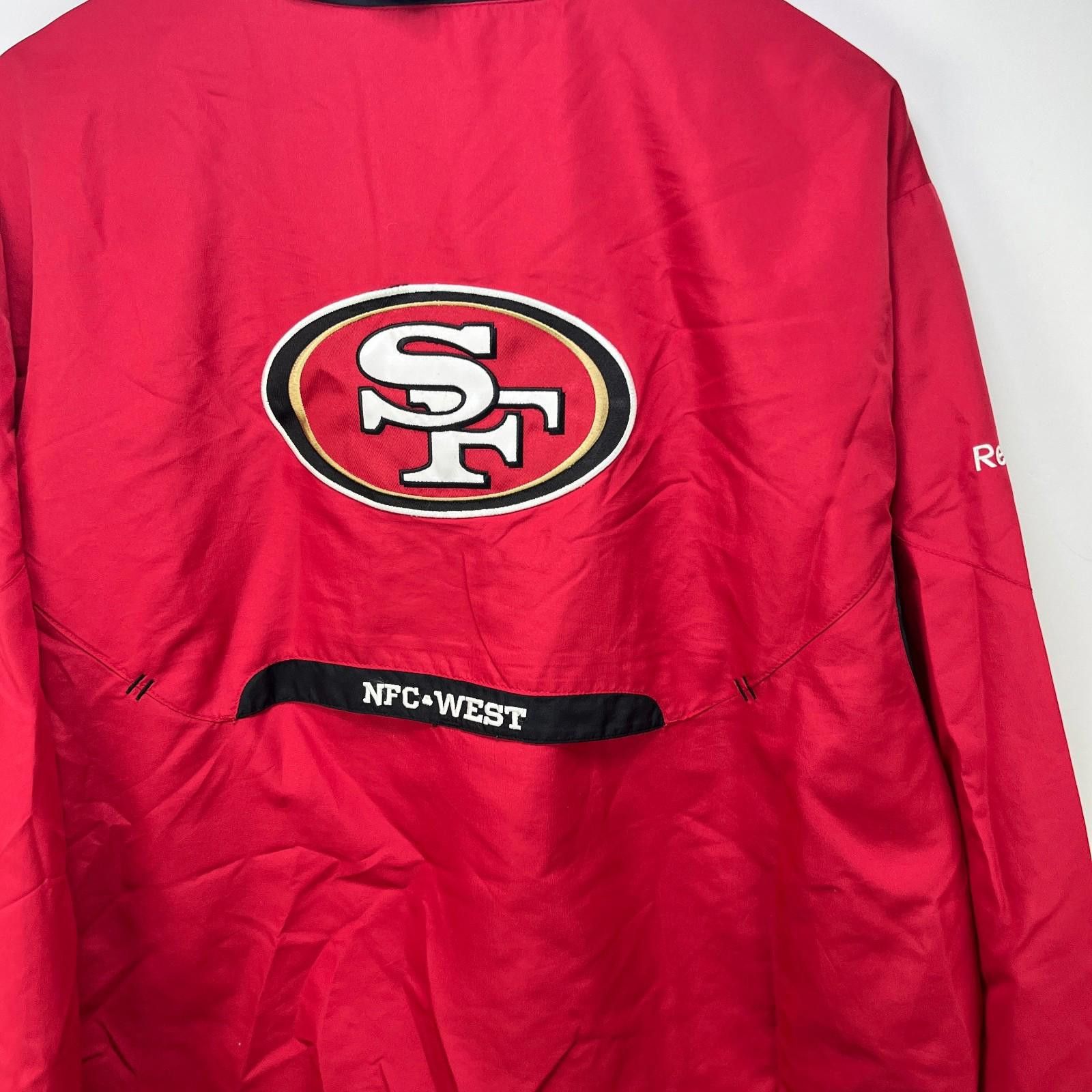 Reebok Vintage San Francisco 49ers Windbreaker Jacket XL Size ONE SIZE - 4 Thumbnail