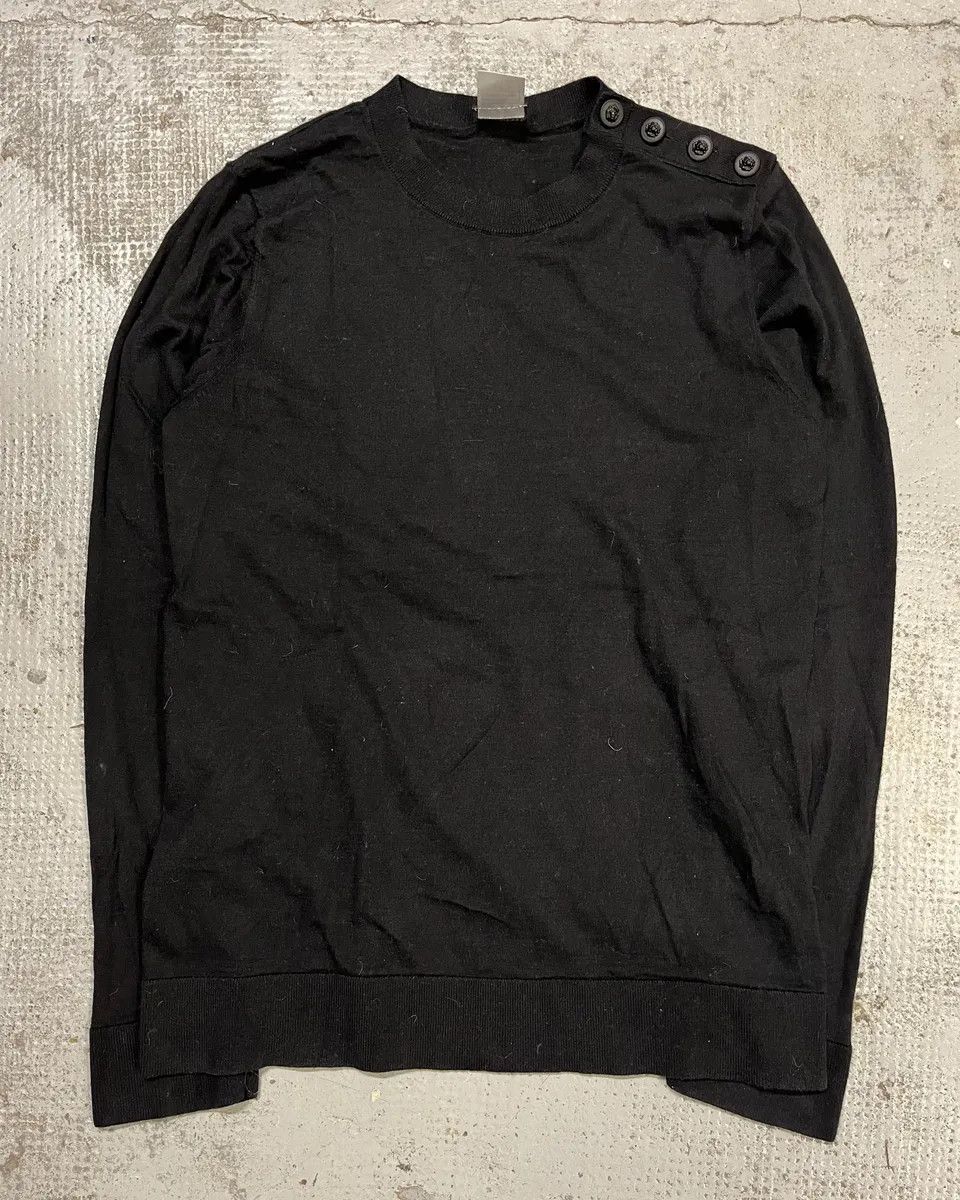 Chanel Chanel Head Shoulder Buttons Black Wool Sweater Size M / US 6-8 / IT 42-44 - 4 Thumbnail