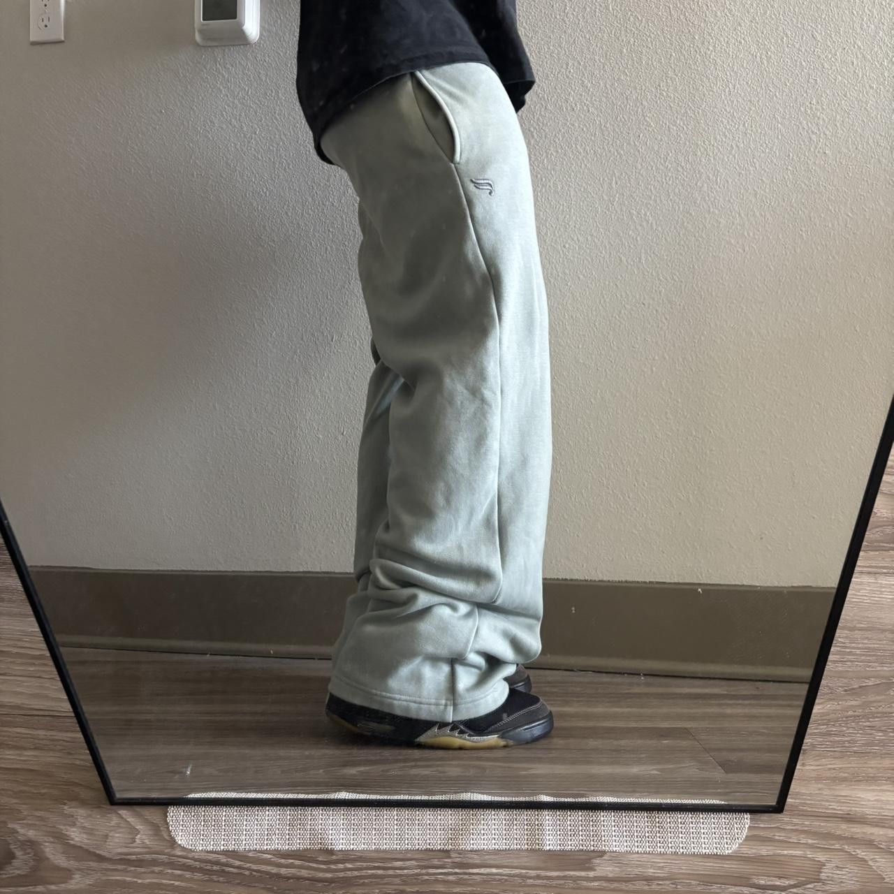 Japanese Brand Crazy Vintage Y2K/2000s Baggy Sage Green Skater Style Essential Sweatpants! Size M Size US 30 / EU 46 - 2 Thumbnail