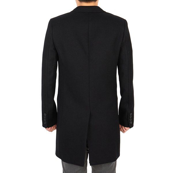 Saint Laurent Paris o1s1wg110824 Chesterfield Coat Pointed Lapels Wool in Black Size US S / EU 44-46 / 1 - 6 Thumbnail