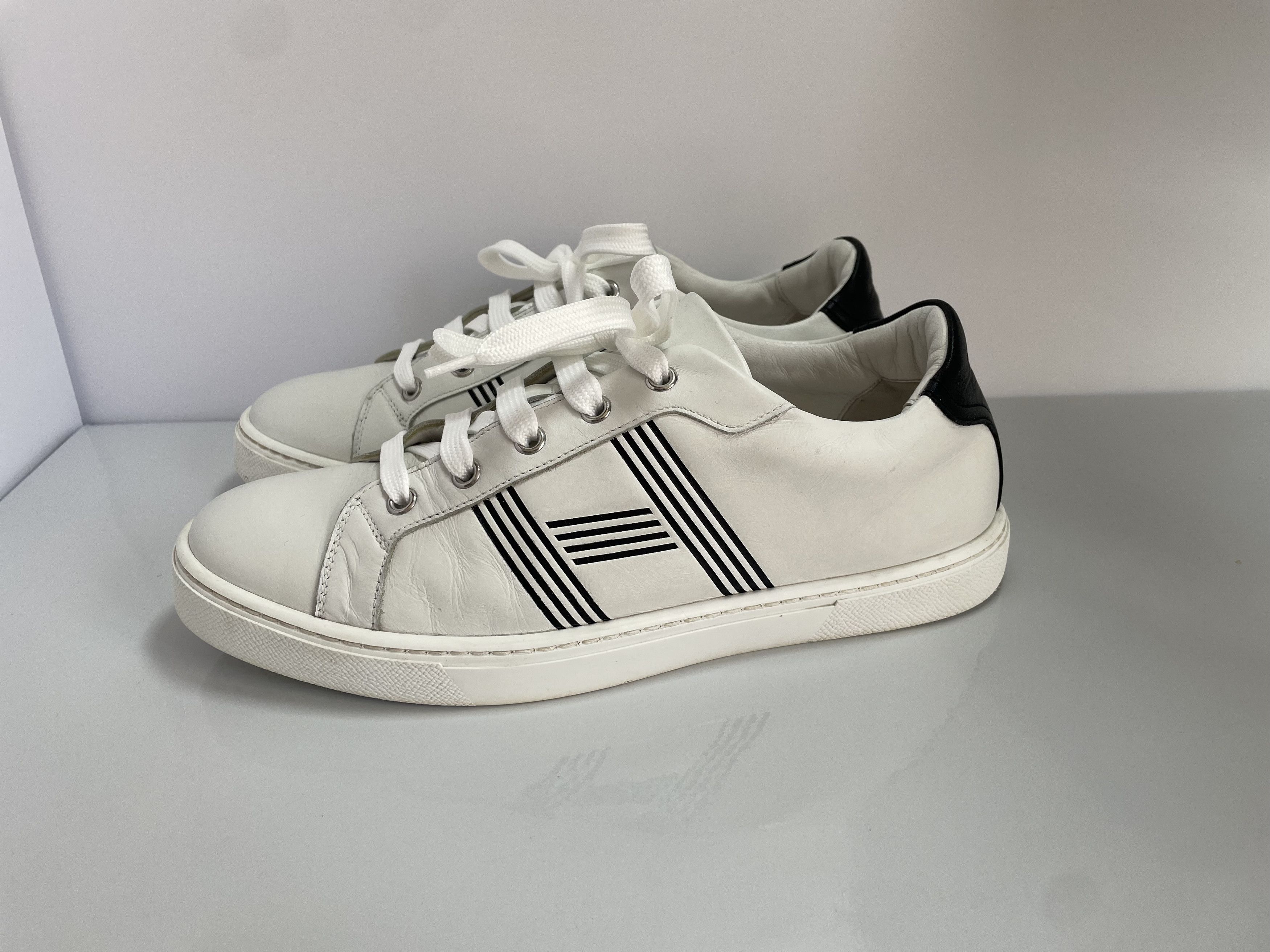 Hermes Hermes leather sneakers Size US 10 / IT 40 - 1 Thumbnail