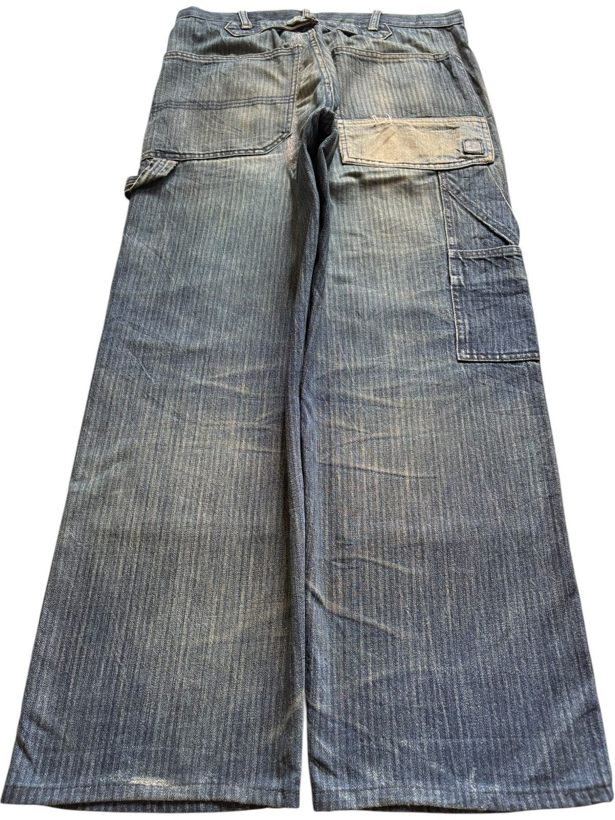 Japanese Brand Vintage Japanese Brand Mud Wash Hickory Baggy Carpenter Jean Size US 32 / EU 48 - 2 Thumbnail