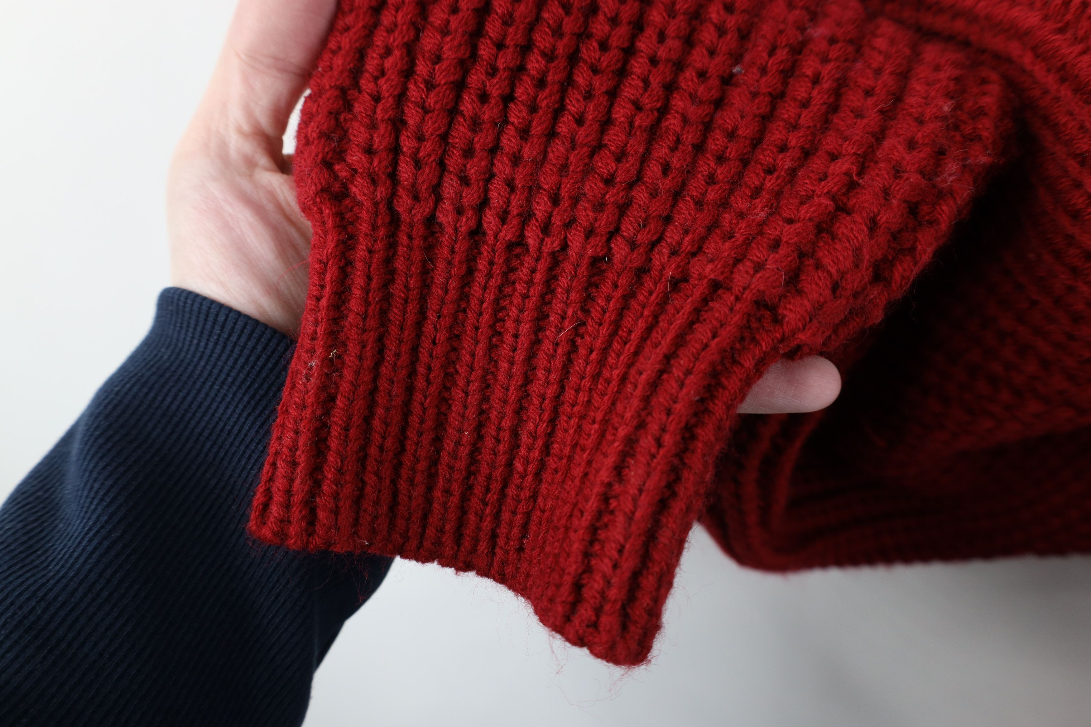 Vintage Vintage 90s Streetwear Chunky Ribbed Knit Crewneck Sweater Size US XL / EU 56 / 4 - 6 Thumbnail