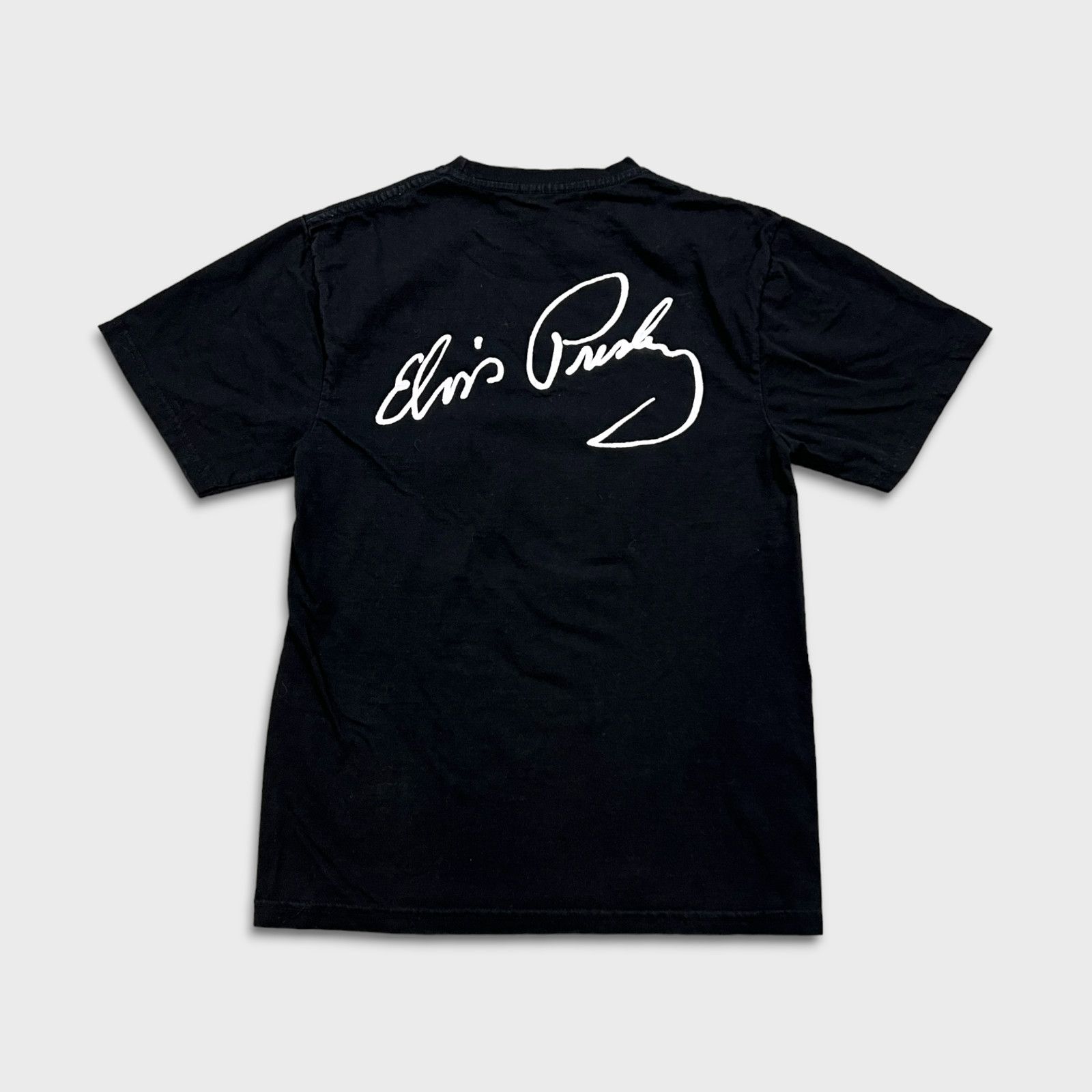 Band Tees × Vintage Vintage Y2K Elvis Presley Small Double Sided Band Rock Tee Size US S / EU 44-46 / 1 - 4 Thumbnail