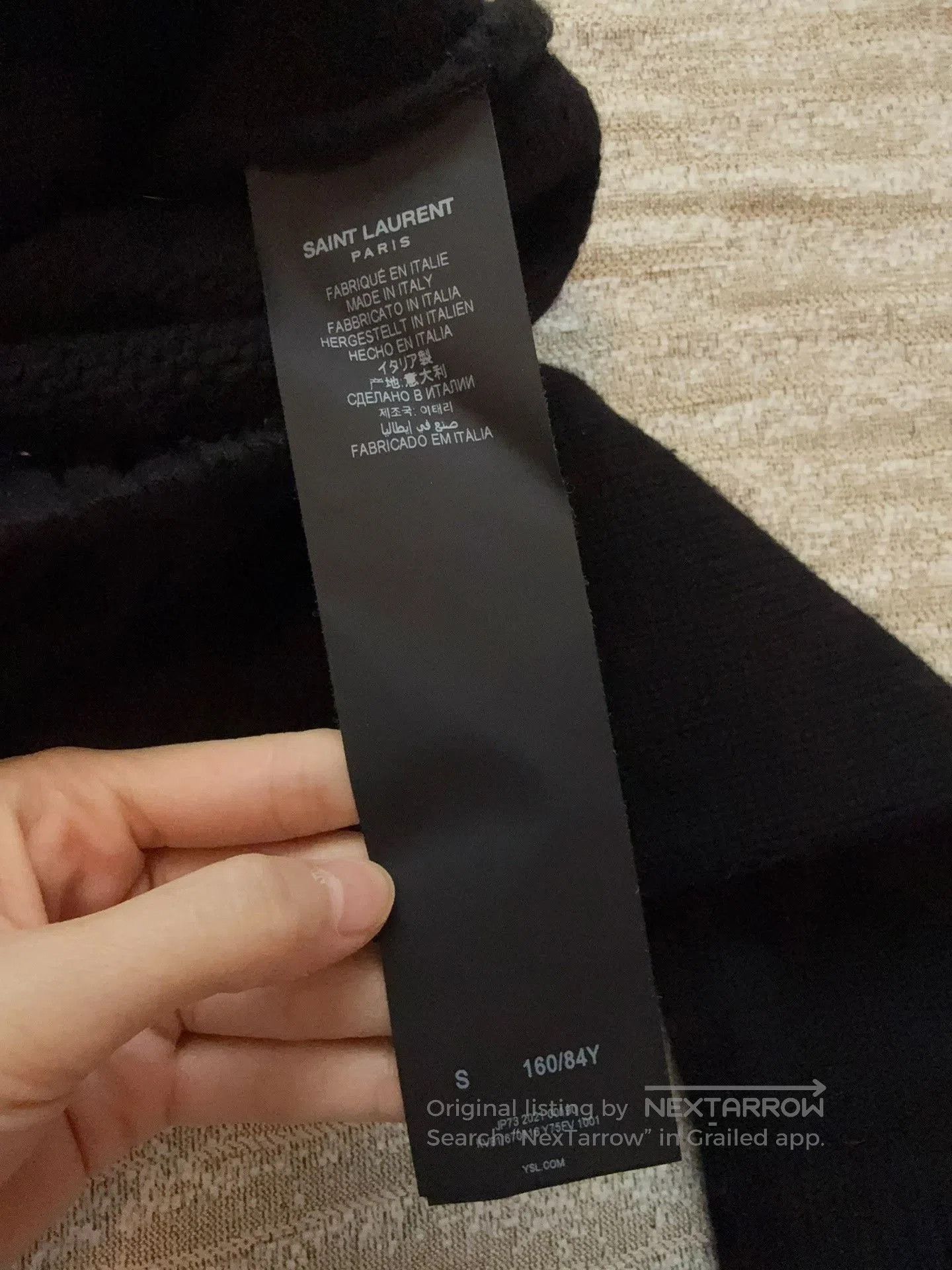 Saint Laurent Paris Saint Laurent Black Sequined Logo Cardigan. Size S / US 4 / IT 40 - 4 Thumbnail